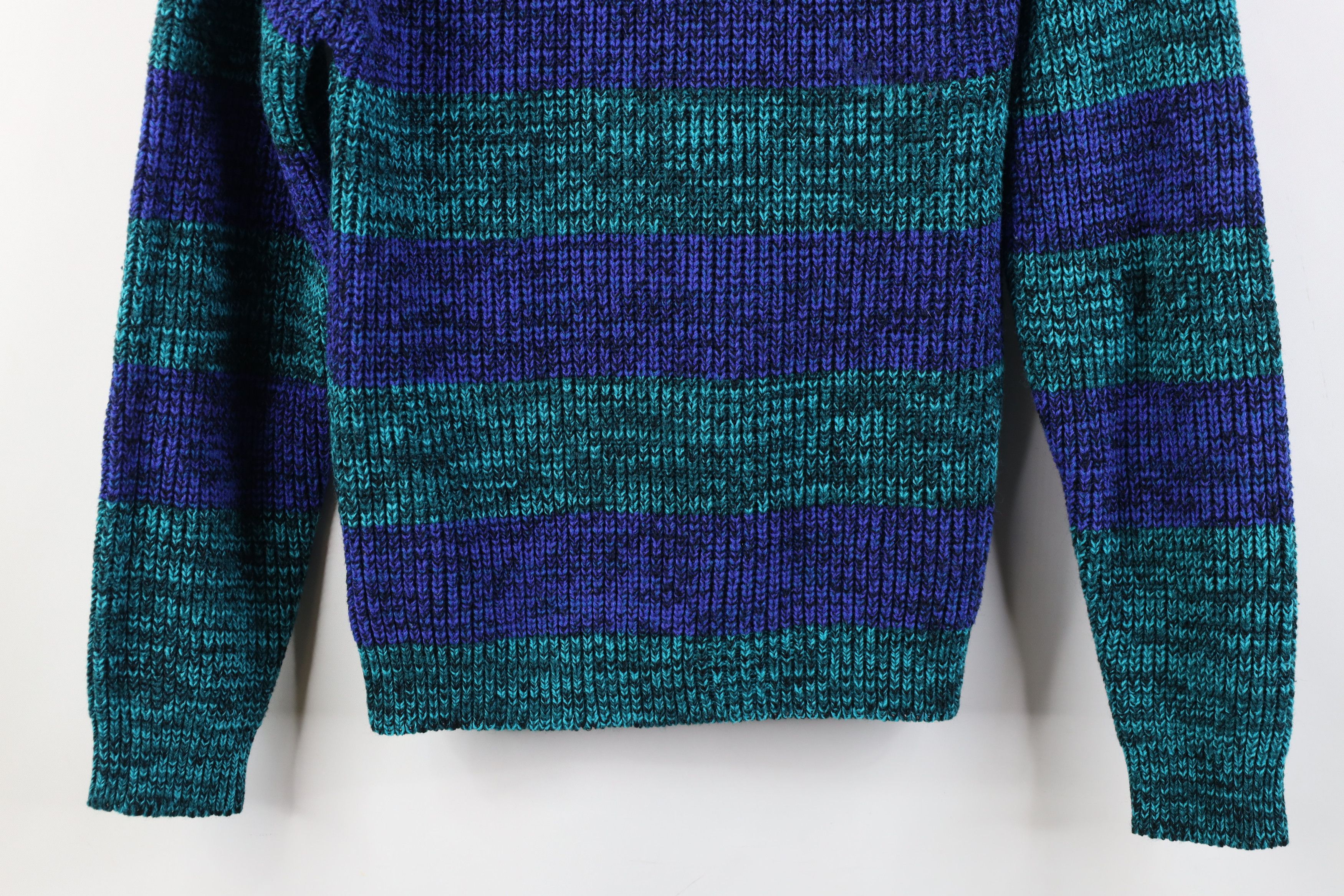 Vintage Vintage 90s Streetwear Block Ribbed Knit Crewneck Sweater Size S / US 4 / IT 40 - 3 Thumbnail