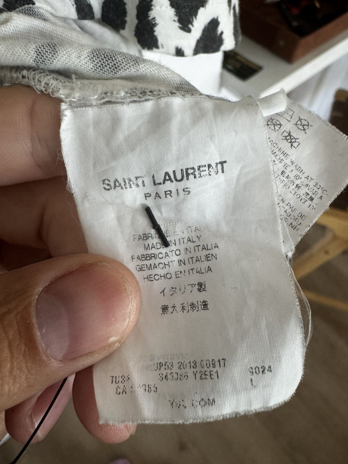 Saint Laurent Paris SS13 Babycat Hedi T Size US L / EU 52-54 / 3 - 3 Thumbnail