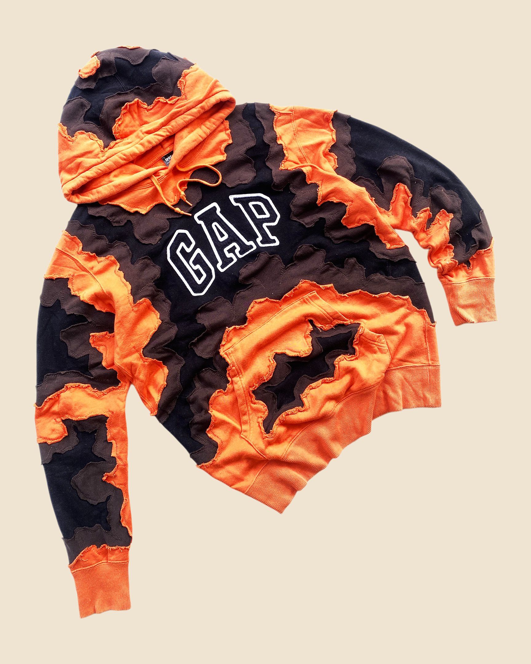 Gap × Handmade 1 OF 1 REWORKED GAP CRACKY 3 TONED HOODIE SIZE L $140.00 USD Size US L / EU 52-54 / 3 - 2 Thumbnail