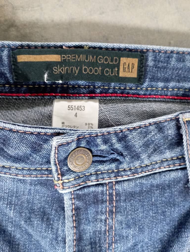 Tornado Mart Flare Jeans Premium Gold GAP Skinny Bootcut Jeans Size US 30 / EU 46 - 8 Thumbnail