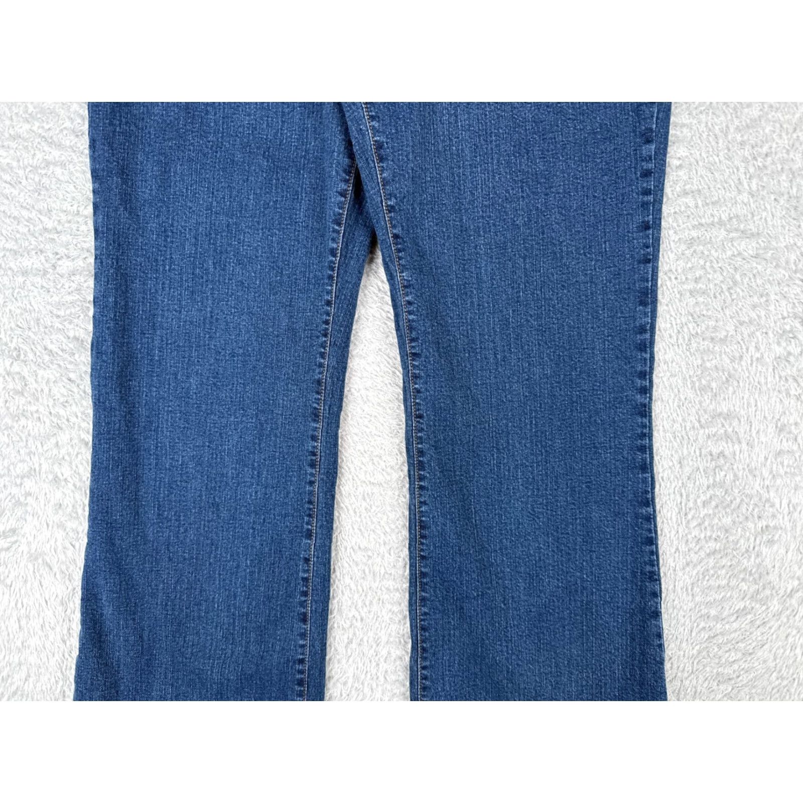 NYDJ NYDJ Women’s Flared Jeans Pants 30x29 Denim Cotton Spandex Tummy Tuck High Rise Blue 12 Size 34" / US 12 / IT 48 - 3 Thumbnail