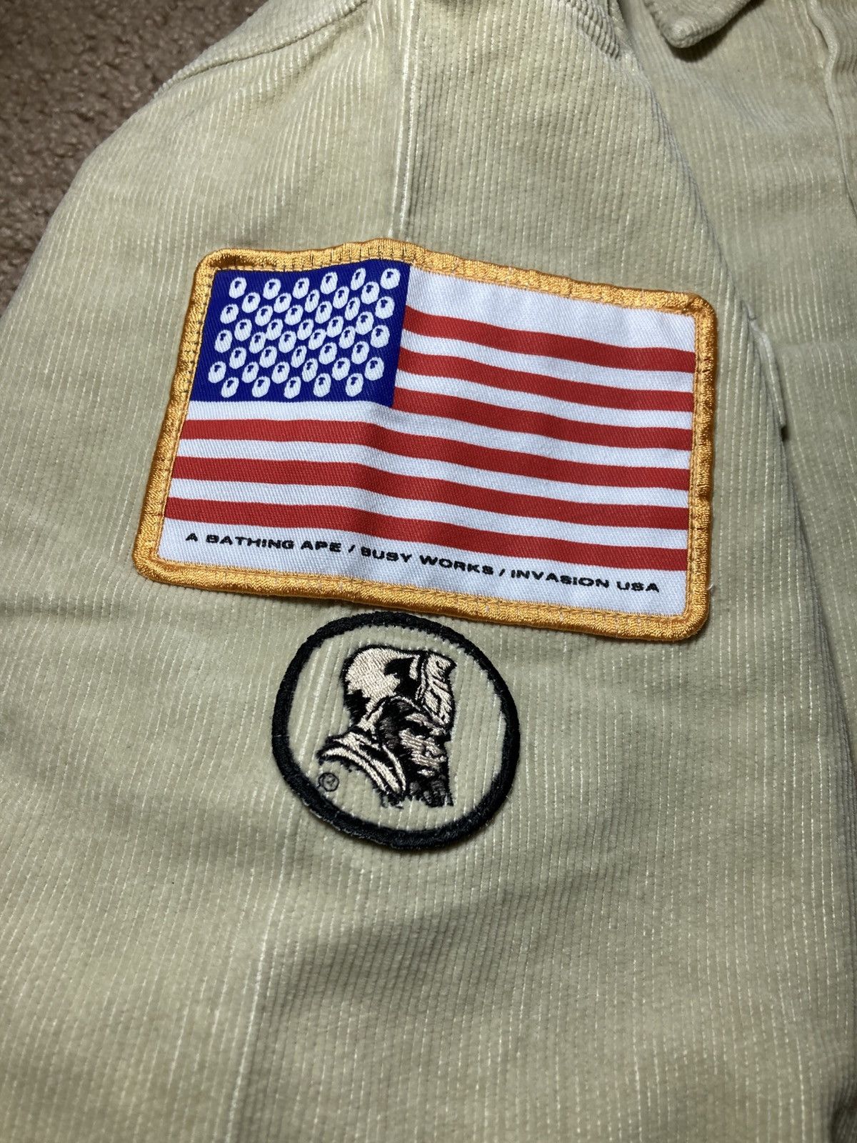 Bape 1998 Bape Army Corduroy Military Shirt Patches Boy Scout 90s Size US L / EU 52-54 / 3 - 7 Thumbnail