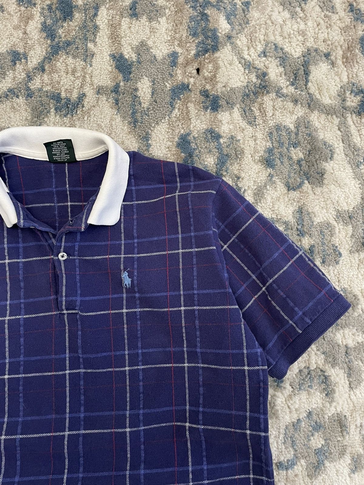 Vintage 90s Polo Ralph Lauren Navy Polo Shirt Rugby RRL