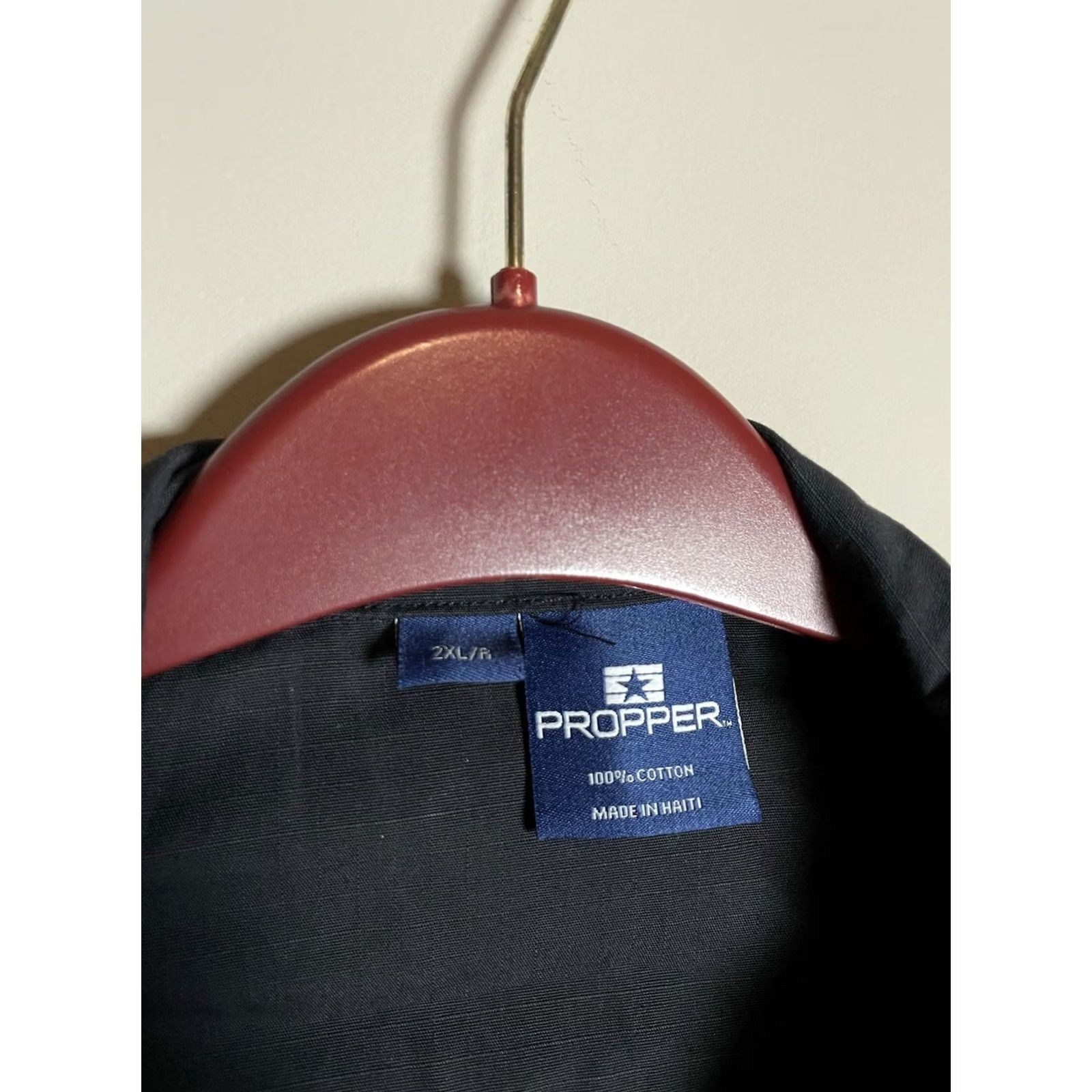 Propper Propper Black 2XL Jacket Men Button Up 100% Cotton Mid-Length Solid Jacket Relaxed Regular Mens Size US XXL / EU 58 / 5 - 4 Thumbnail