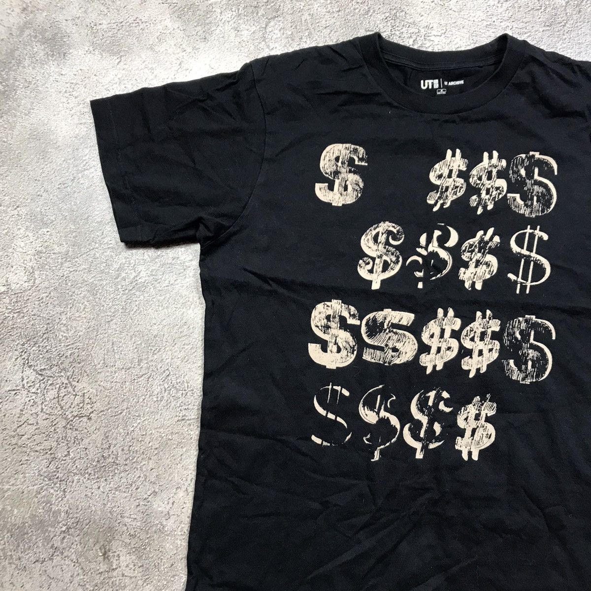 Vintage Vintage Y2K Money Graphic Tee Skate Streetwear Faded Black M Size US M / EU 48-50 / 2 - 2 Thumbnail
