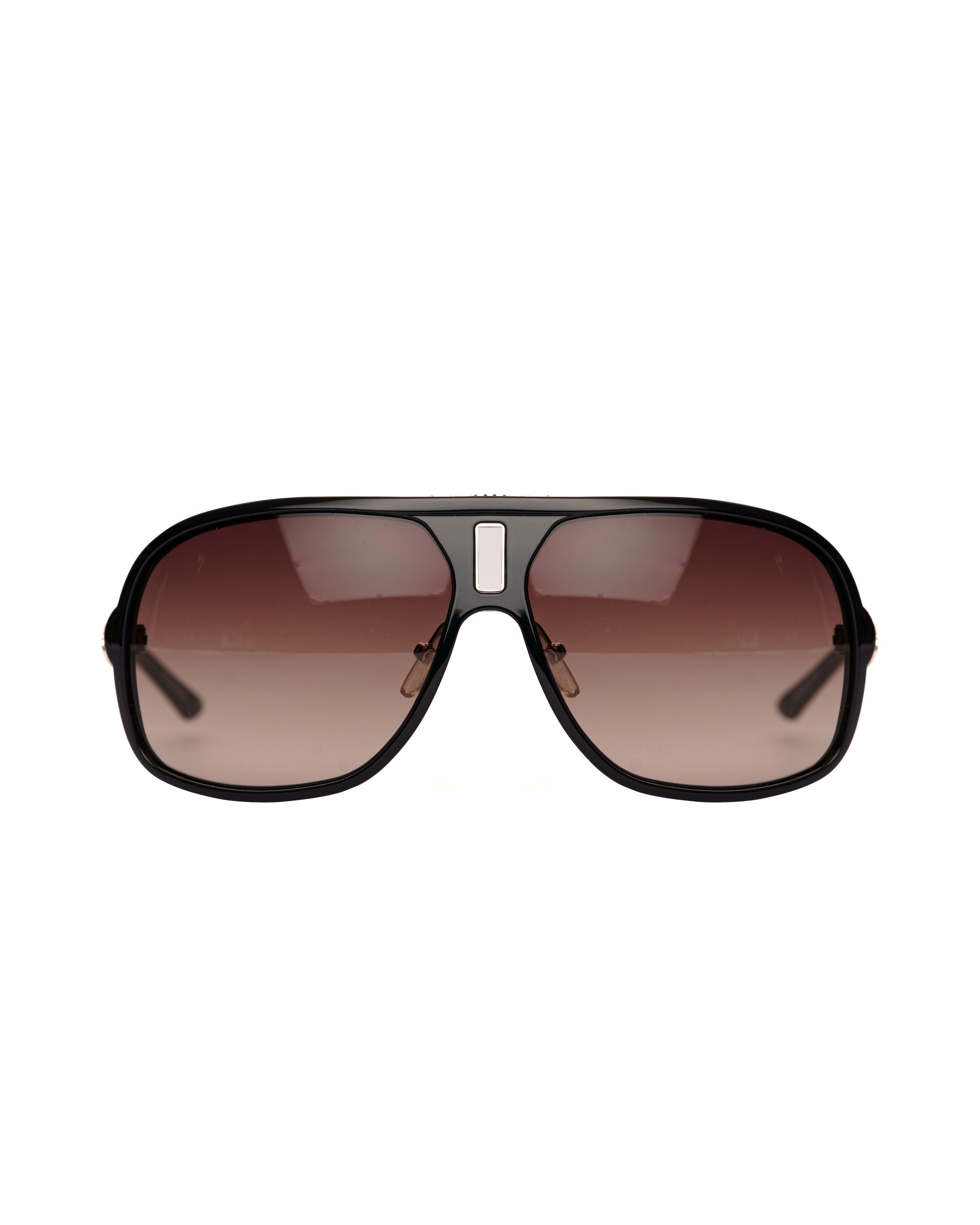 Diesel Diesel '00s Black Aviator Oversized Sunglasses Size ONE SIZE - 1 Thumbnail