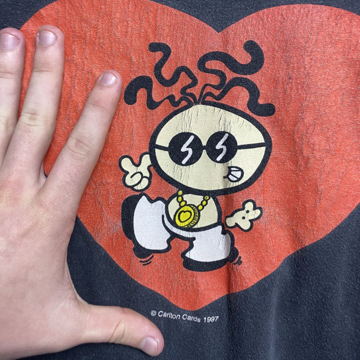Cartoon Network Vintage Lurve Machine Carlton Cards 1997 big logo tee size L Size US L / EU 52-54 / 3 - 3 Thumbnail
