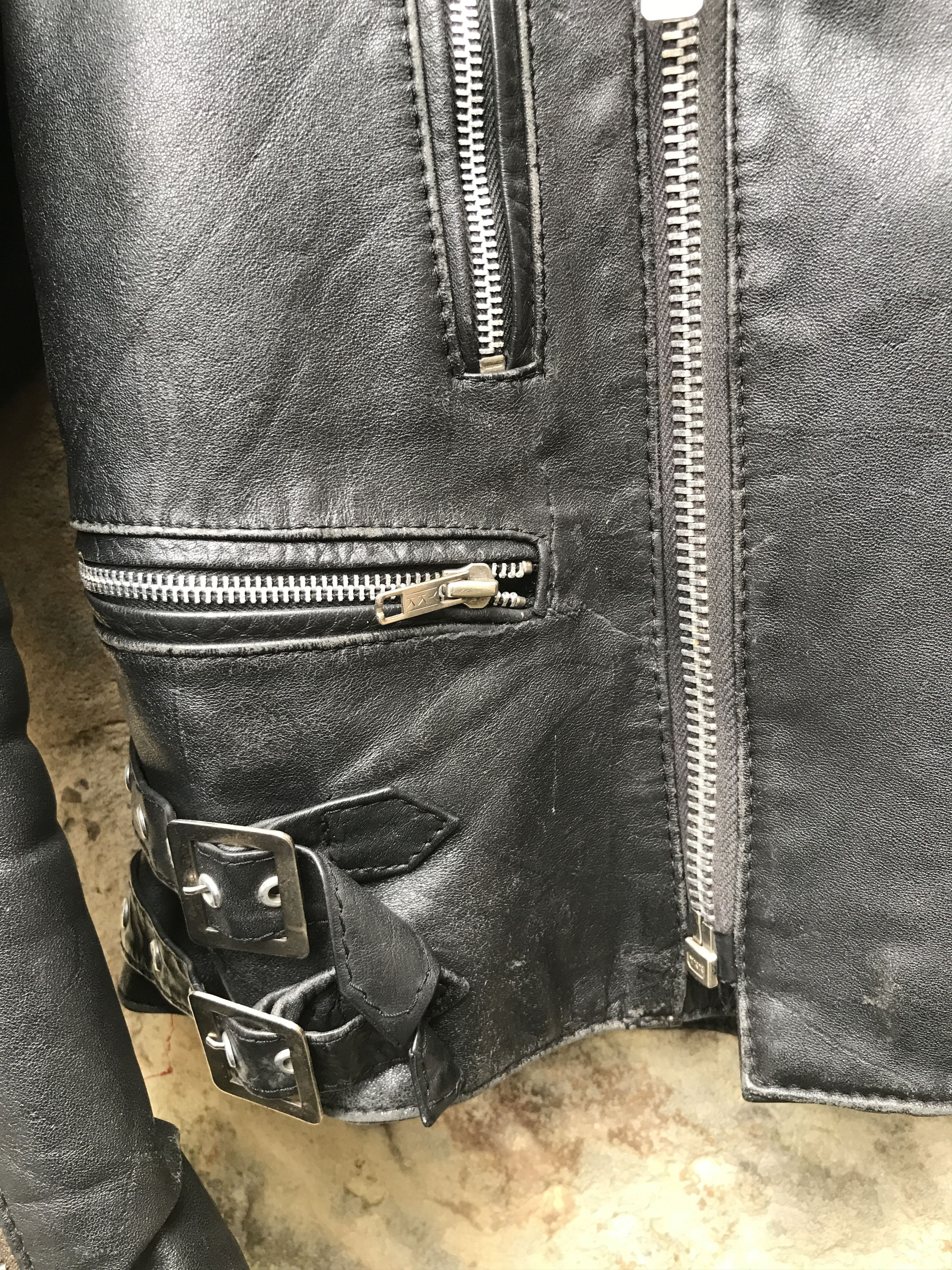 Vintage Rare 80s CAMPRI MANX Leather Biker Jacket PUNK HARDCORE Size US M / EU 48-50 / 2 - 10 Thumbnail