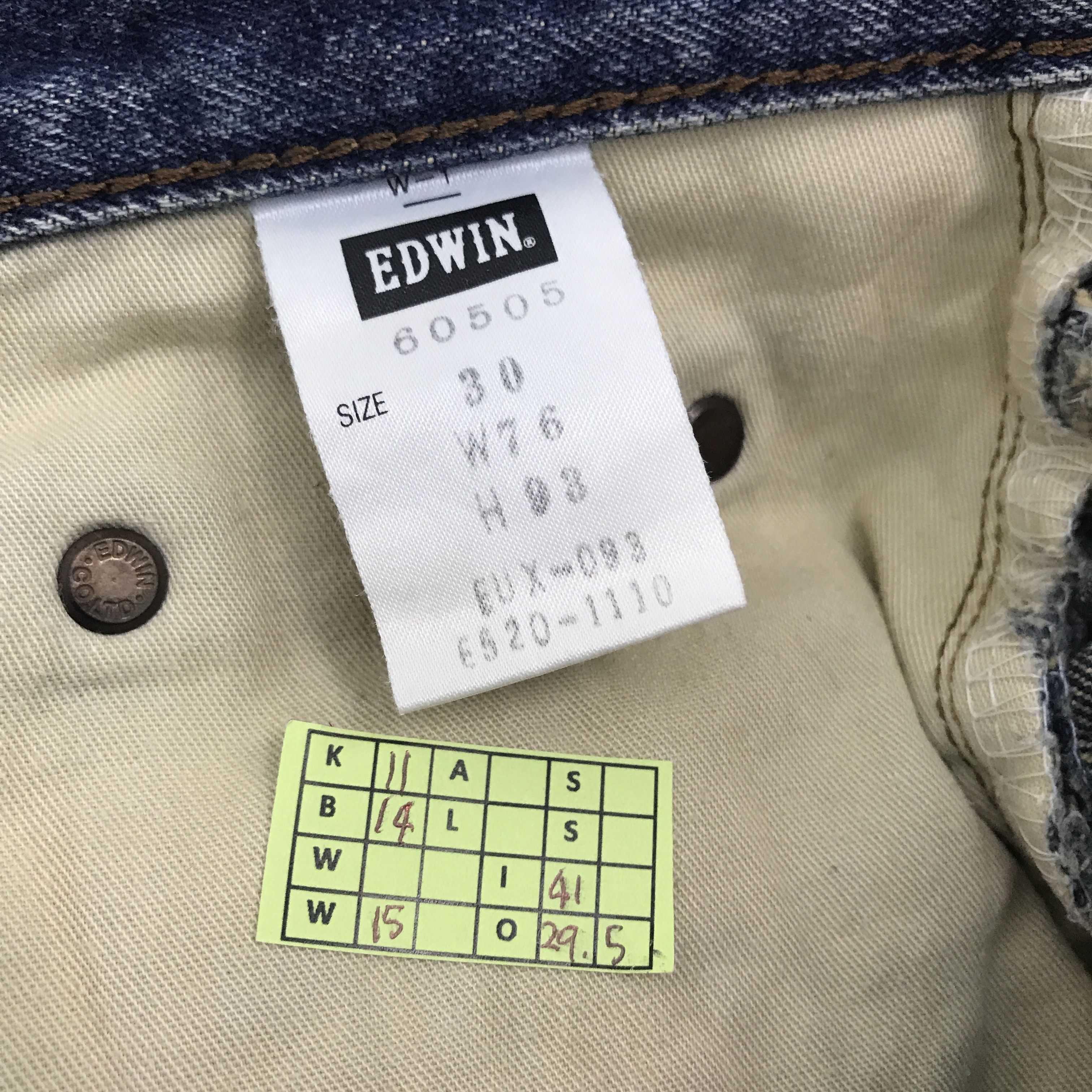 Edwin × Vintage Vintage Edwin Japan Distressed Denim jeans pants Size US 30 / EU 46 - 13 Thumbnail