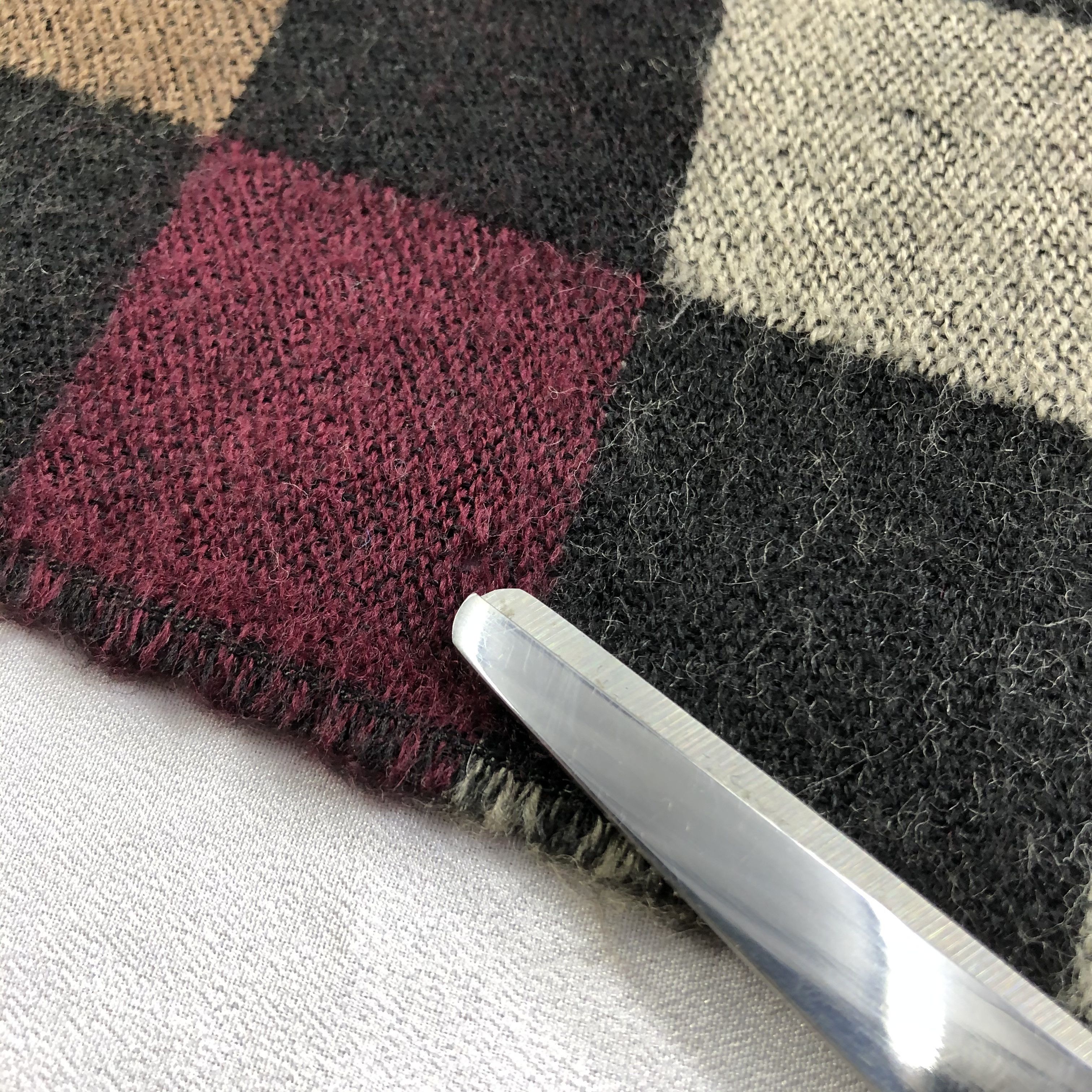 Lancel Lancel Checkered Wool Scarf Muffler Neckwear V2384 Size ONE SIZE - 12 Thumbnail