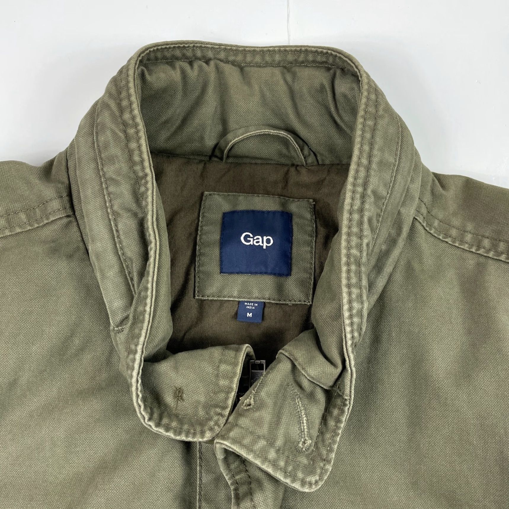 Gap VINTAGE Gap Jacket Mens M Green Field Utility Canvas Hooded Military Chore Size US M / EU 48-50 / 2 - 7 Thumbnail
