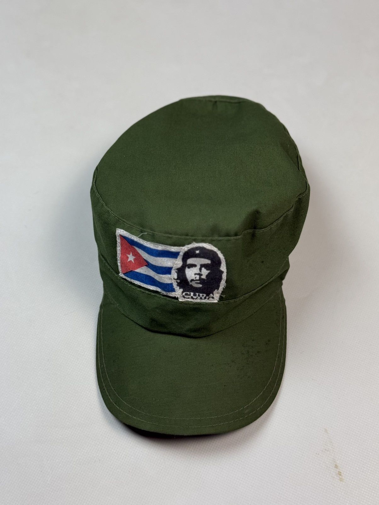 Vintage Che Guevara Cuban Flag Vintage Military Army Strapback Cap Size ONE SIZE - 5 Thumbnail