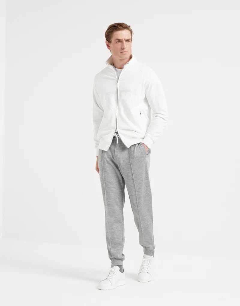Brunello Cucinelli o1w1db10125 Cashmere Pant in Grey Size US 30 / EU 46 - 4 Thumbnail