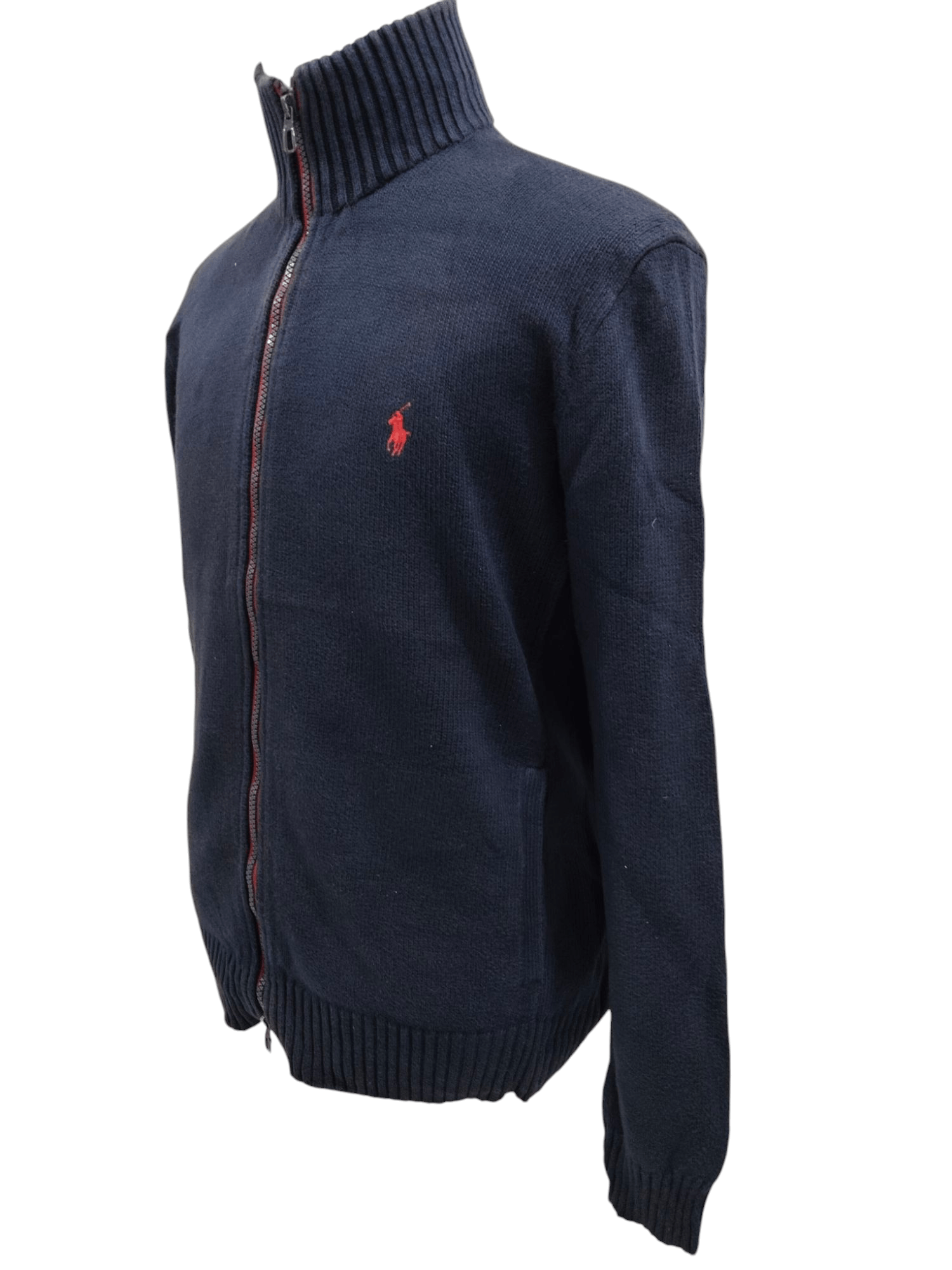 Polo Ralph Lauren × Ralph Lauren Vintage Polo Ralph Lauren Cotton Knitwear Zipper Jacket Size US M / EU 48-50 / 2 - 2 Thumbnail