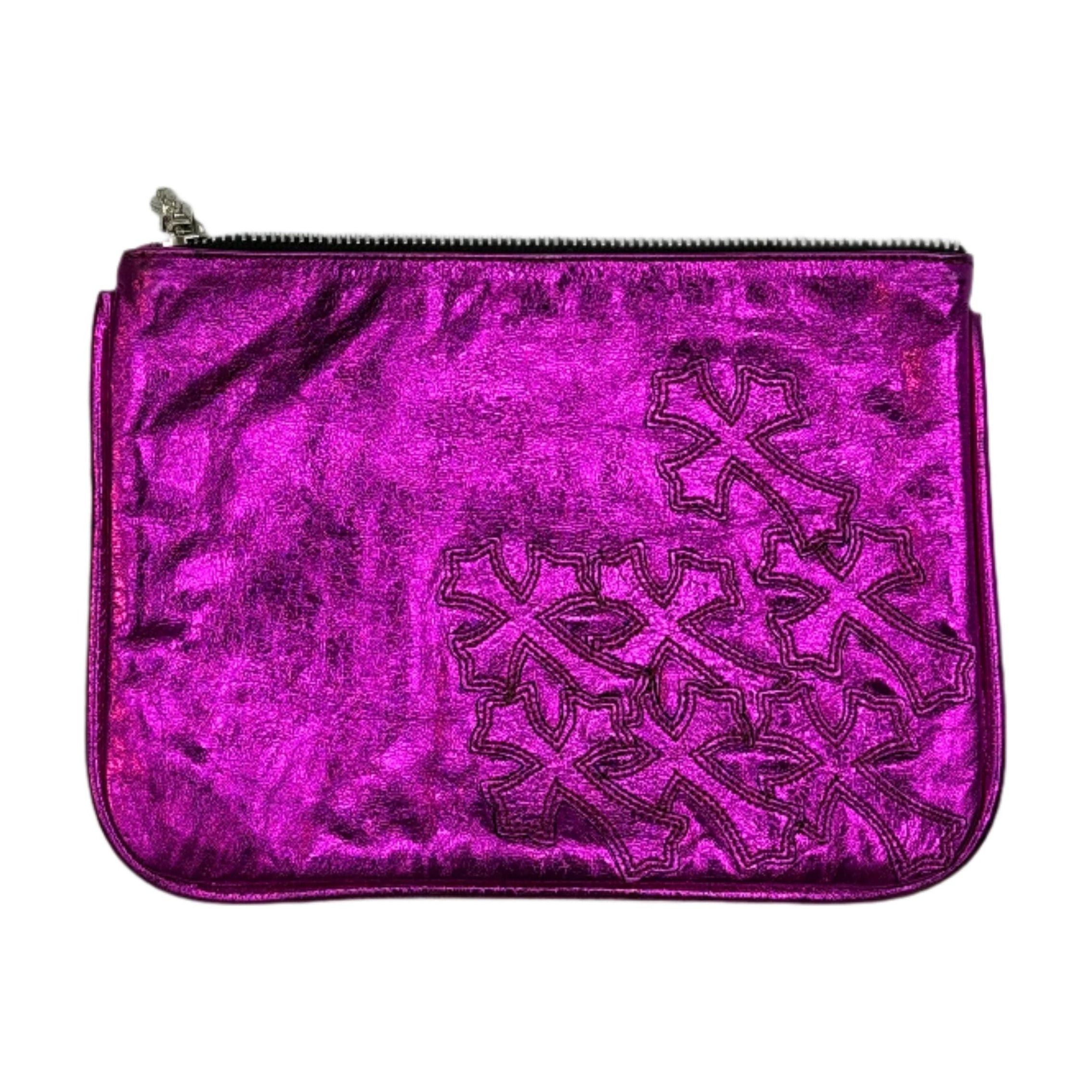 Chrome Hearts Cross Patch Pouch Metallic Pink Size ONE SIZE - 1 Thumbnail
