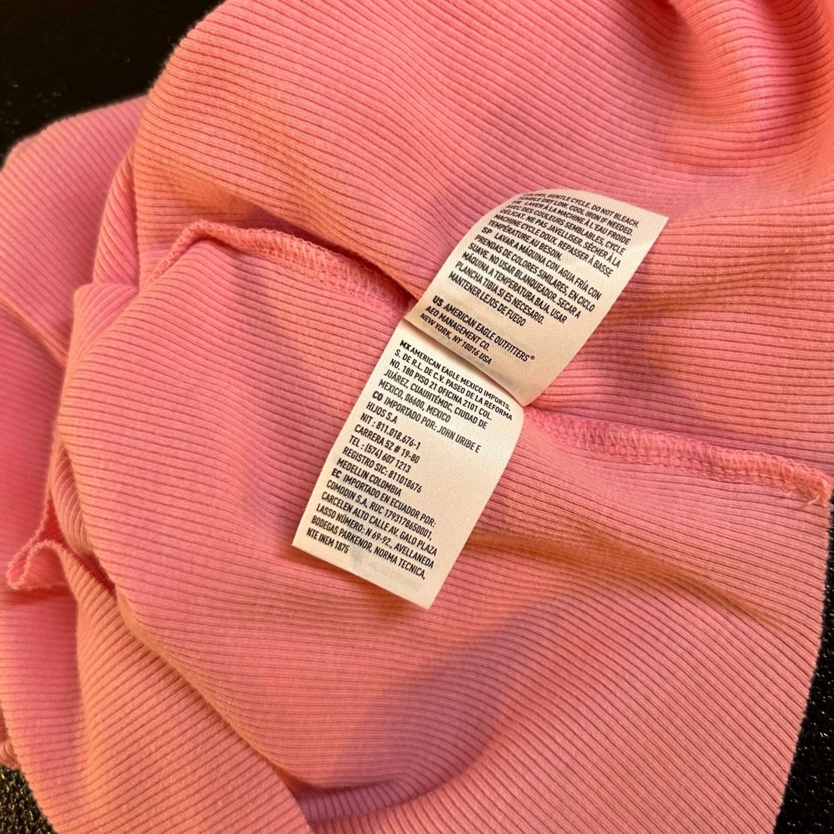 Vintage VINTAGE: not applicable, so omit. American Eagle Tank Women's Large Pink Ribbed Sleeveless Round Neck Casual Basic Tank Top Size L / US 10 / IT 46 - 6 Thumbnail