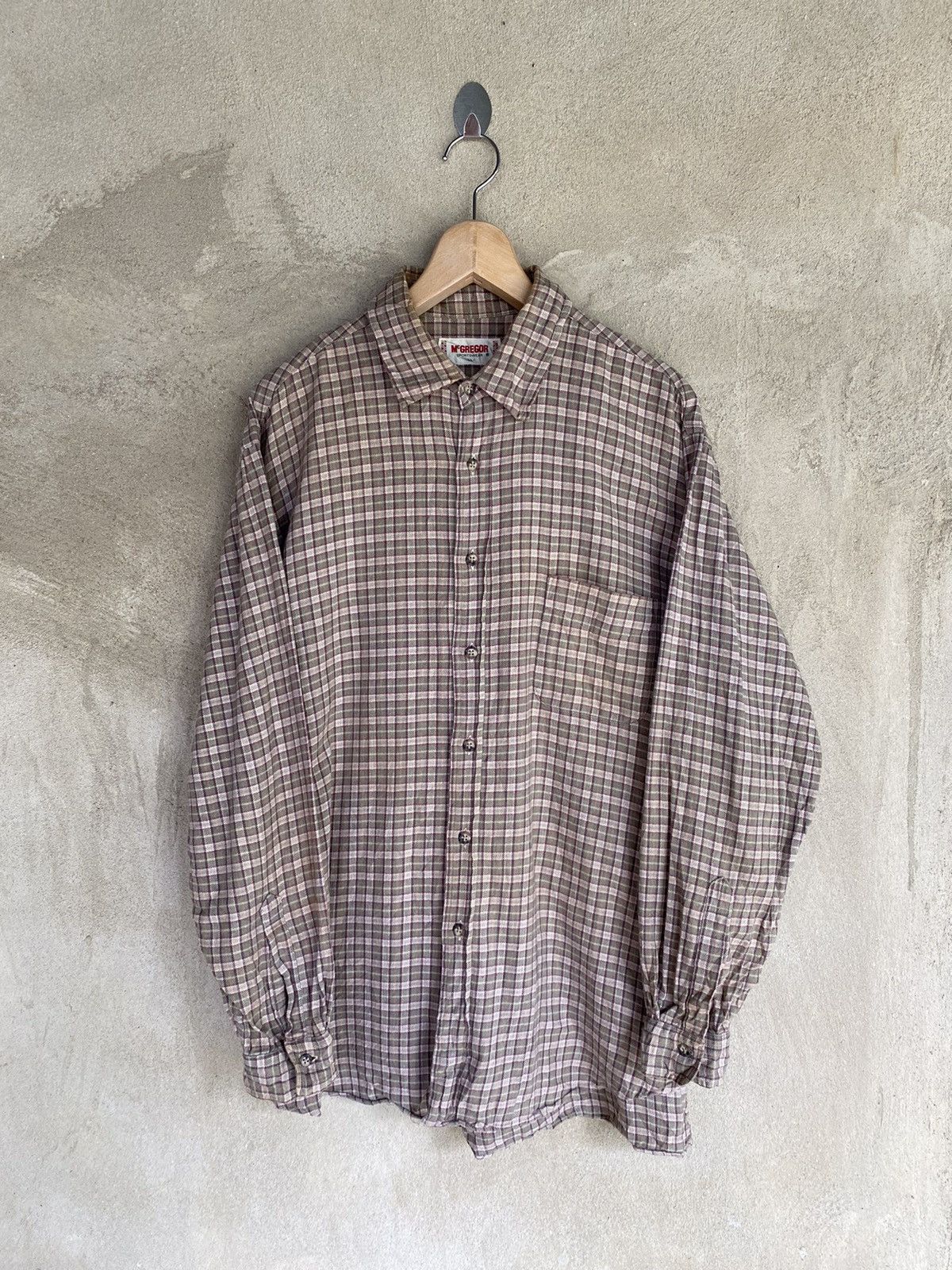 McGregor Vintage McGregor Plaid Tartan Flannel Shirt Size US XL / EU 56 / 4 - 2 Thumbnail