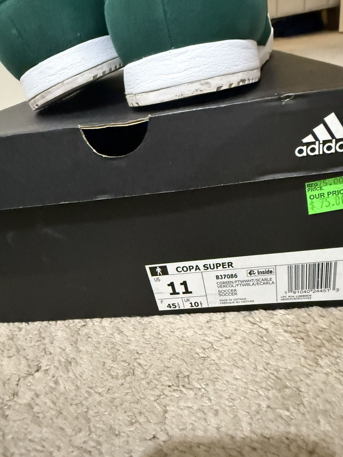 Adidas × Bape Copa super green adidas Size US 11 / EU 44 - 7 Thumbnail