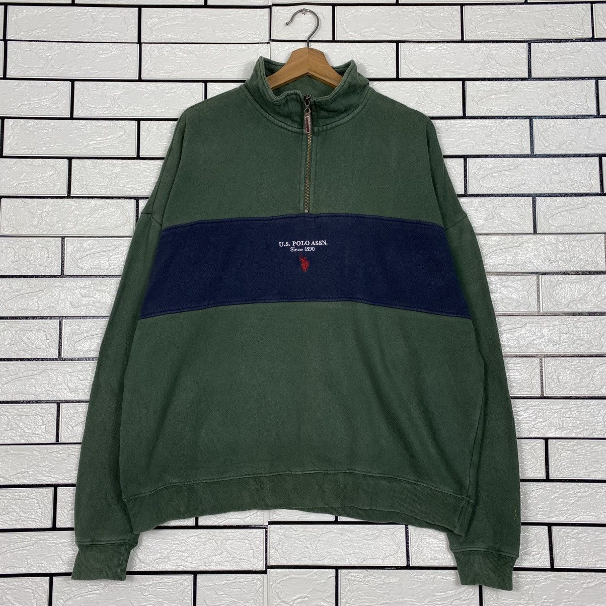 Japanese Brand 📌Vintage Half Zipper Anorak Design U.S Polo Assn Small Pony Size US M / EU 48-50 / 2 - 2 Thumbnail