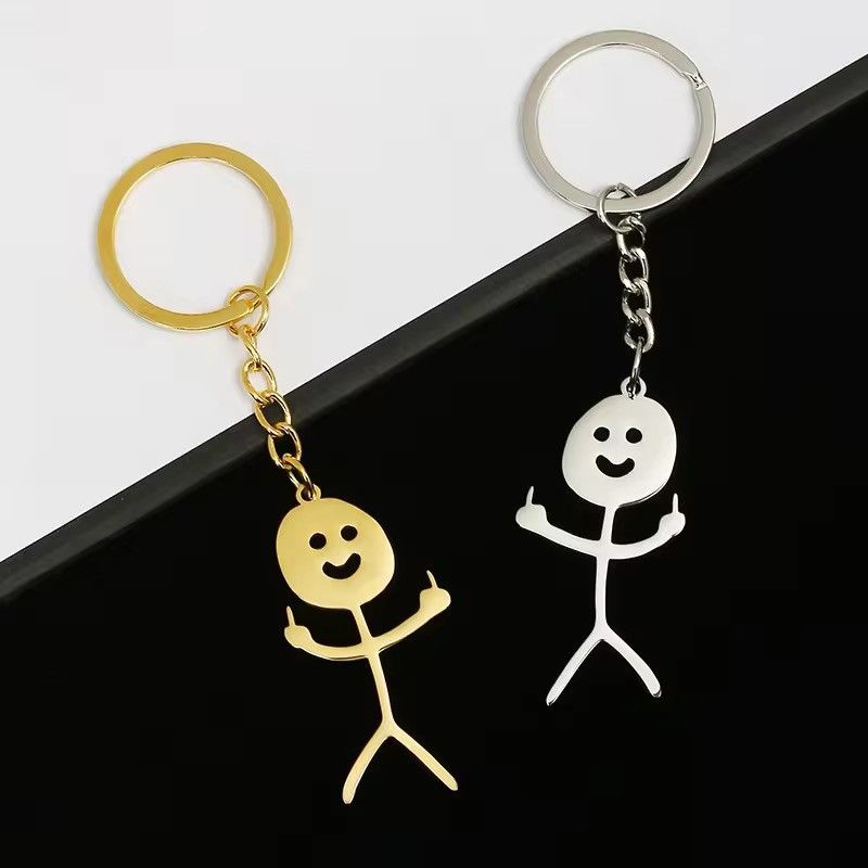 Other Funny Stickman Middle Finger Keychain Size ONE SIZE - 4 Thumbnail