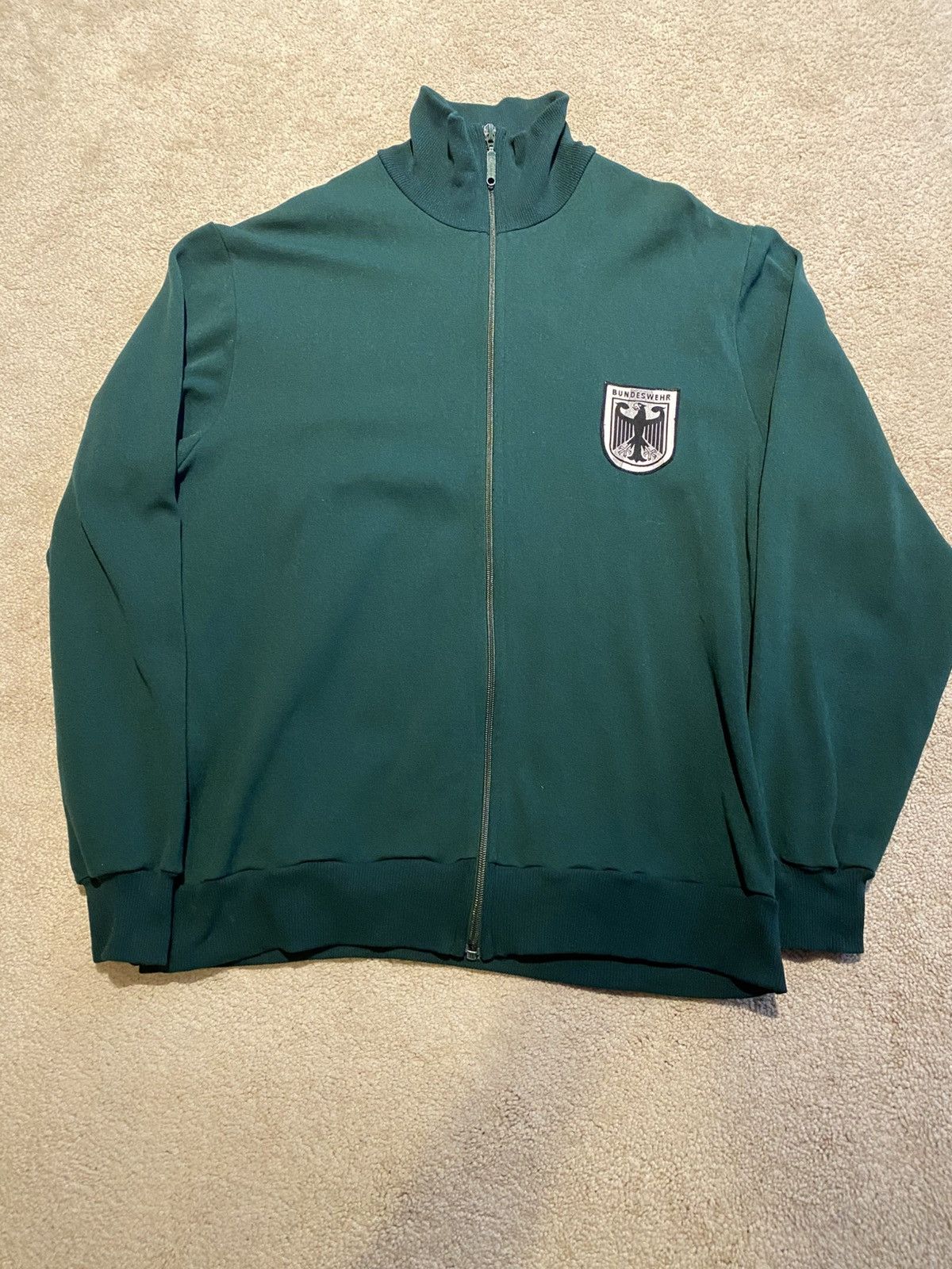 Vintage 80s Bundeswehr Track jacket Size US L / EU 52-54 / 3 - 1 Thumbnail