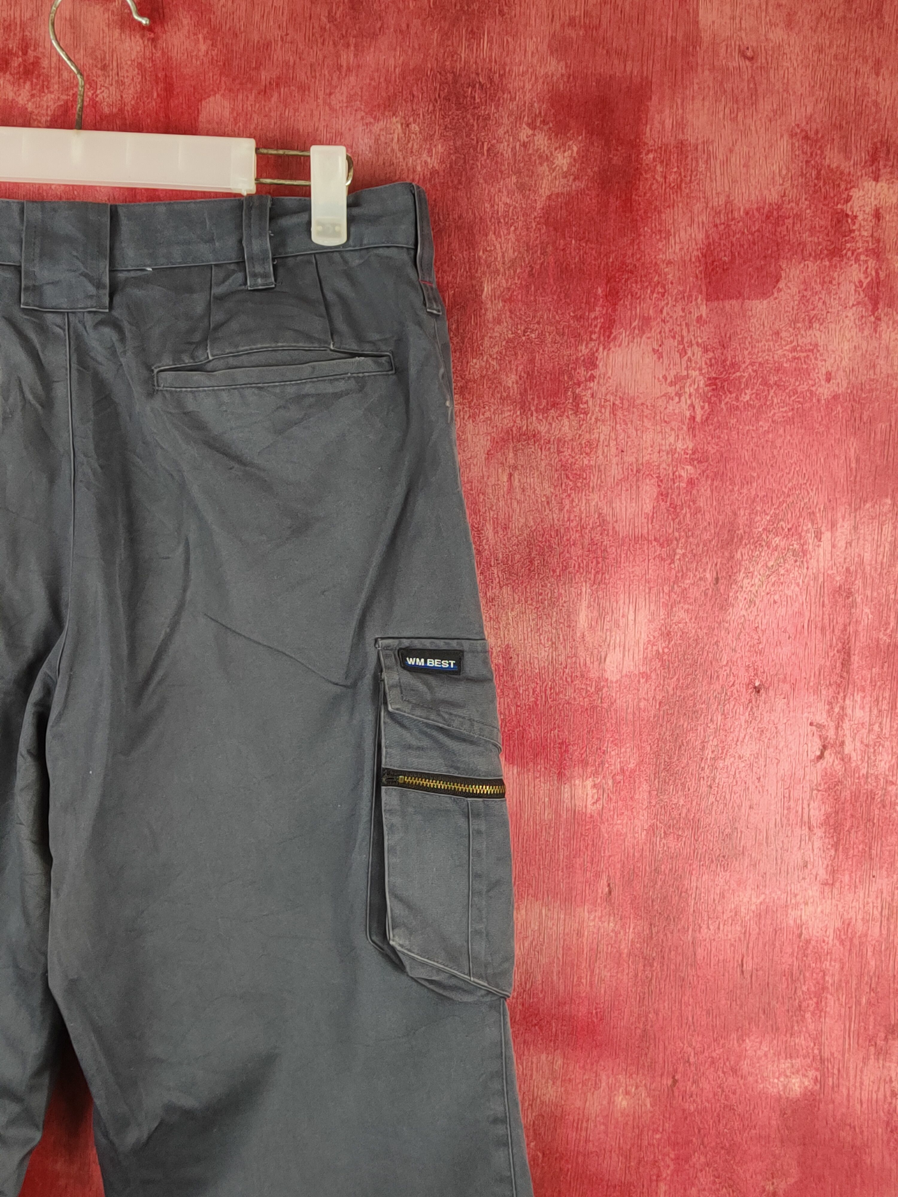 Japanese Brand WB Best Dark Gray Multipocket Tactical Cargo Pants #S1783 Size US 32 / EU 48 - 12 Thumbnail