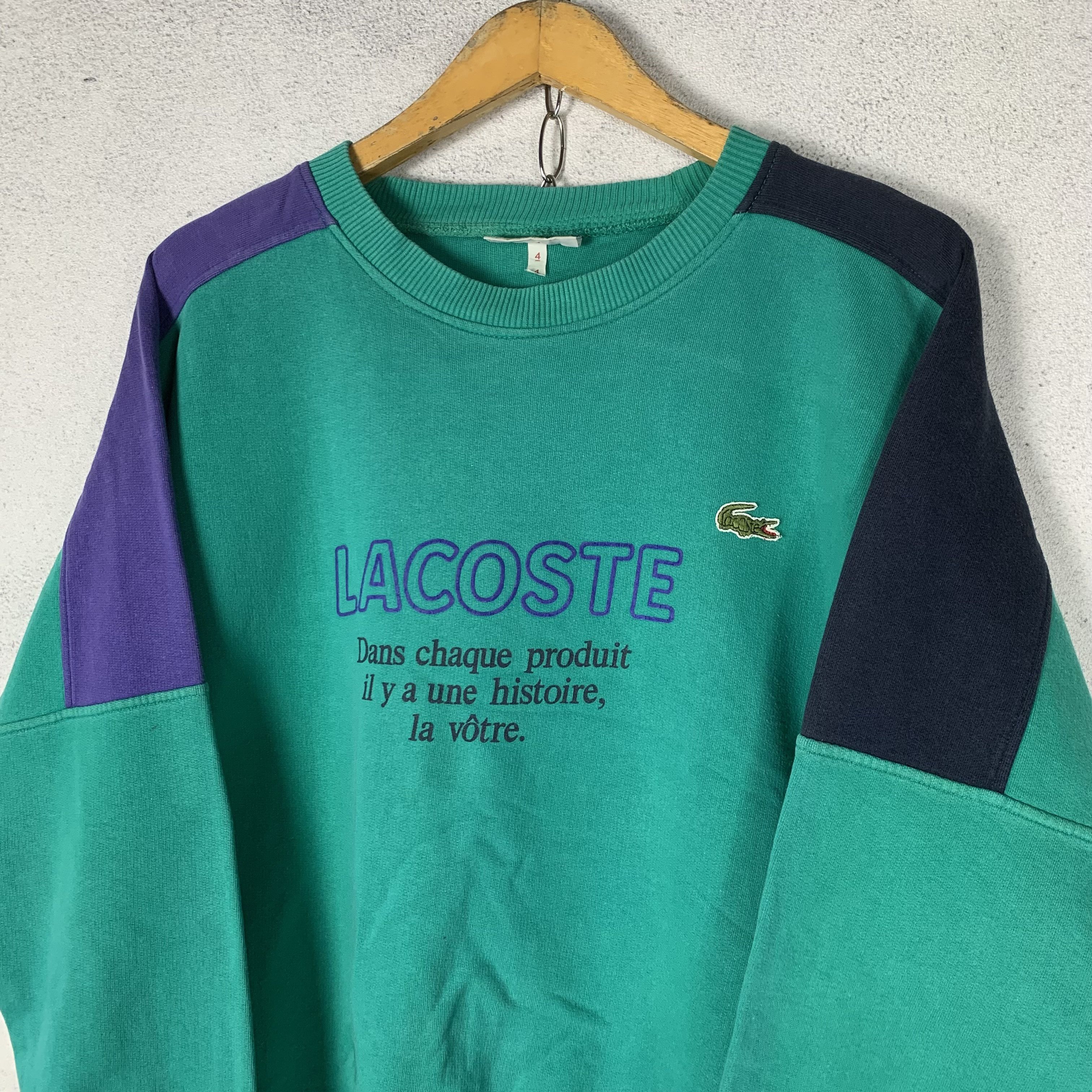Lacoste Vintage 90s Lacoste Sweatshirt Crewneck Size US M / EU 48-50 / 2 - 5 Thumbnail