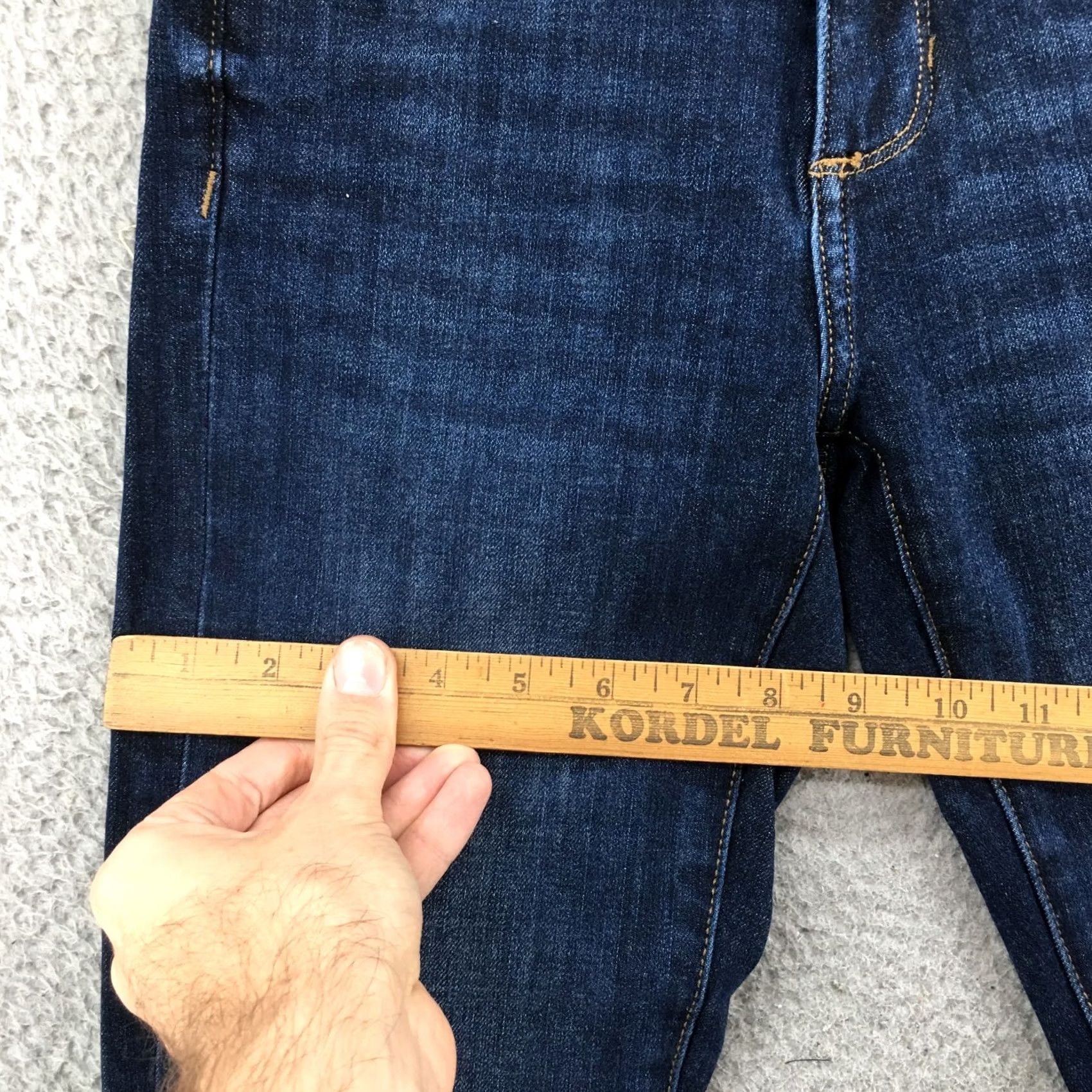 Banana Republic Banana Republic Jeans Womens Skinny Blue Dark Wash Denim Zip 26 Regular Inseam 27.5 Size 26" / US 2 / IT 38 - 7 Thumbnail