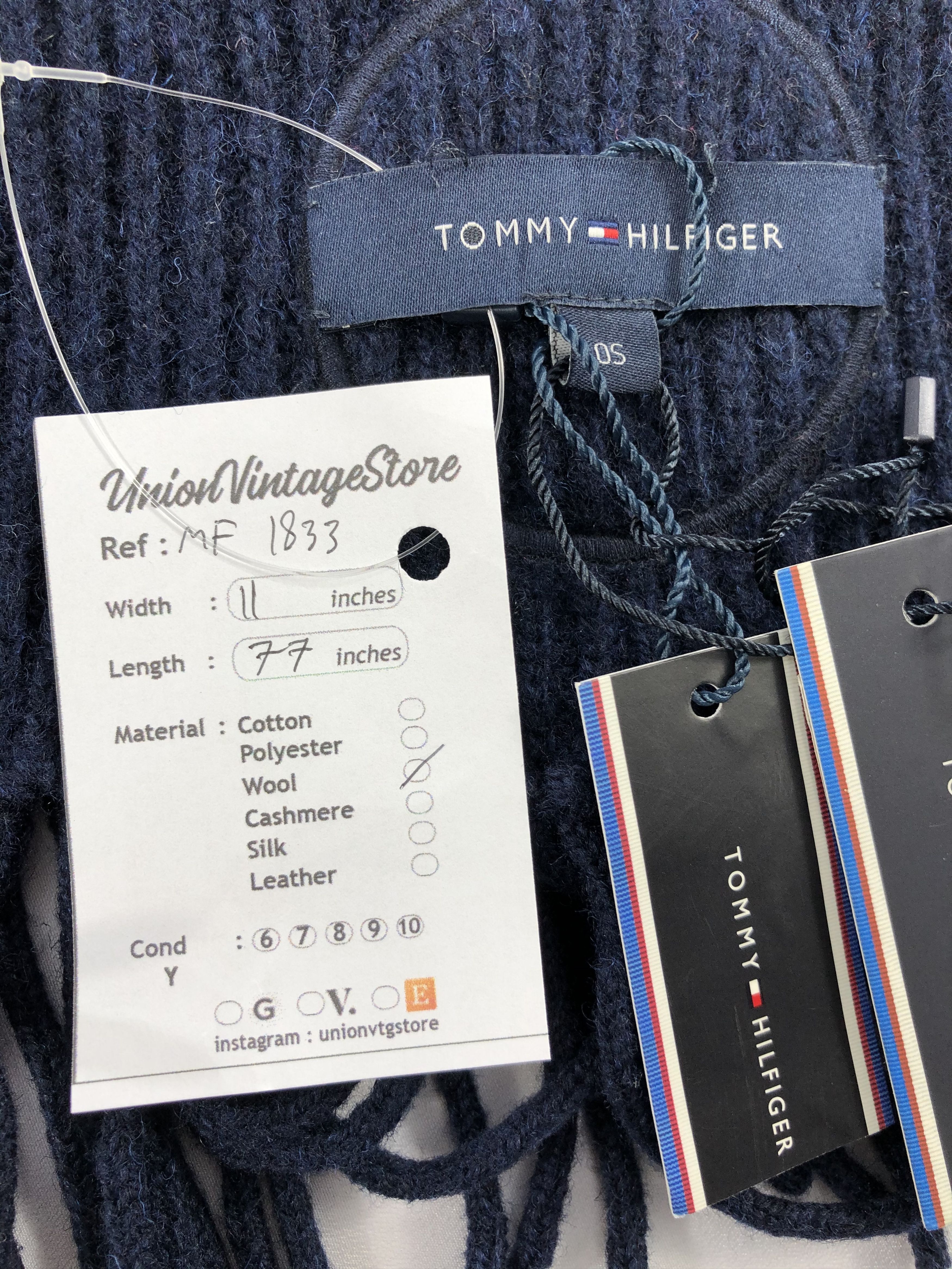 Tommy Hilfiger Vintage Tommy Hilfiger Scarf/Muffler/Neckwear MF1833 Size ONE SIZE - 6 Thumbnail
