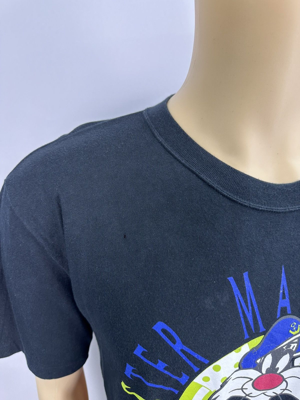 Vintage Looney Tunes 1994 Marine Vintage Tshirt A586 Size US L / EU 52-54 / 3 - 3 Thumbnail