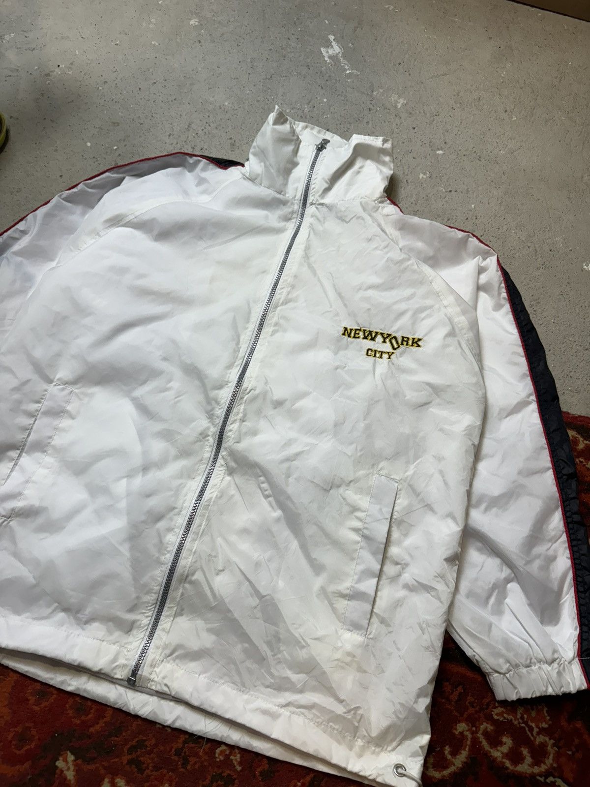 Rap Tees × Vintage Vintage Y2K New York City Rap Nylon Skater Baggy Jacket Size US L / EU 52-54 / 3 - 2 Thumbnail