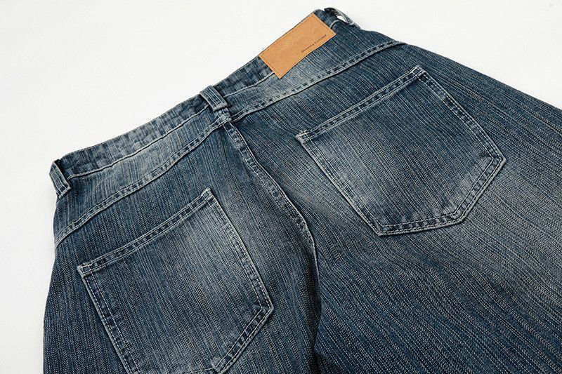 Jean American retro wide-leg loose whiskered scimitar jeans Size US 32 / EU 48 - 6 Thumbnail