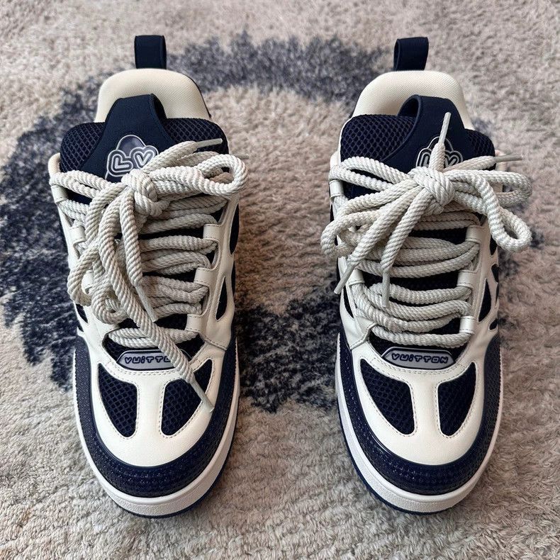 Louis Vuitton Louis Vuitton White Blue Skate Sneakers Size 41-2508 Size US 10 / EU 43 - 2 Thumbnail