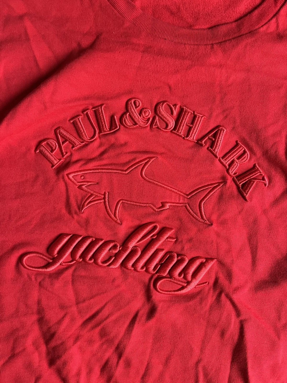 Paul & Shark Paul & Shark Yachting Big Centre Embroider Logo Sweatshirt Size US XXL / EU 58 / 5 - 2 Thumbnail