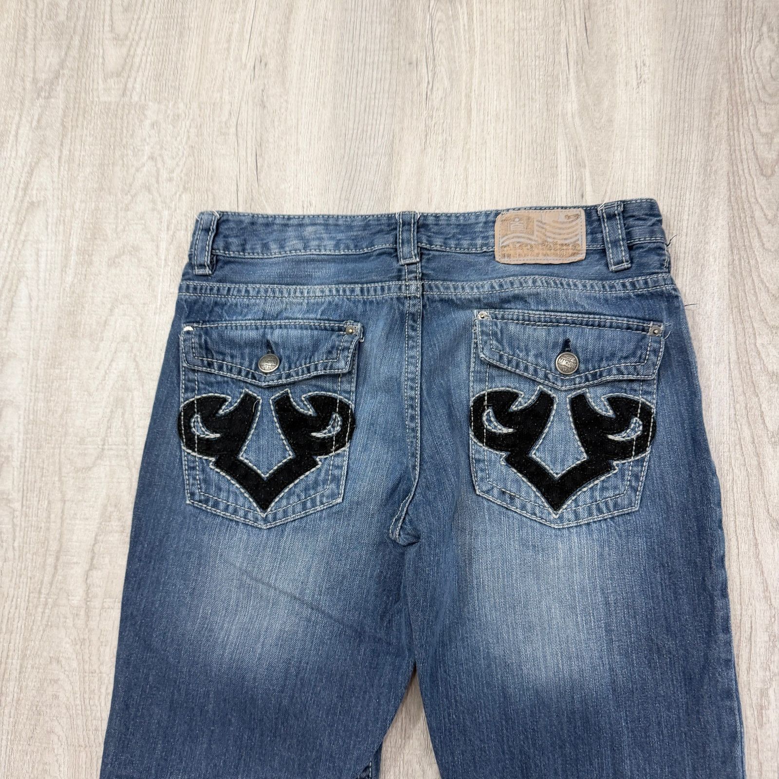 Vintage Vintage Machine Embroidered Jeans Mens 34x34 Blue Faded Size US 34 / EU 50 - 8 Thumbnail