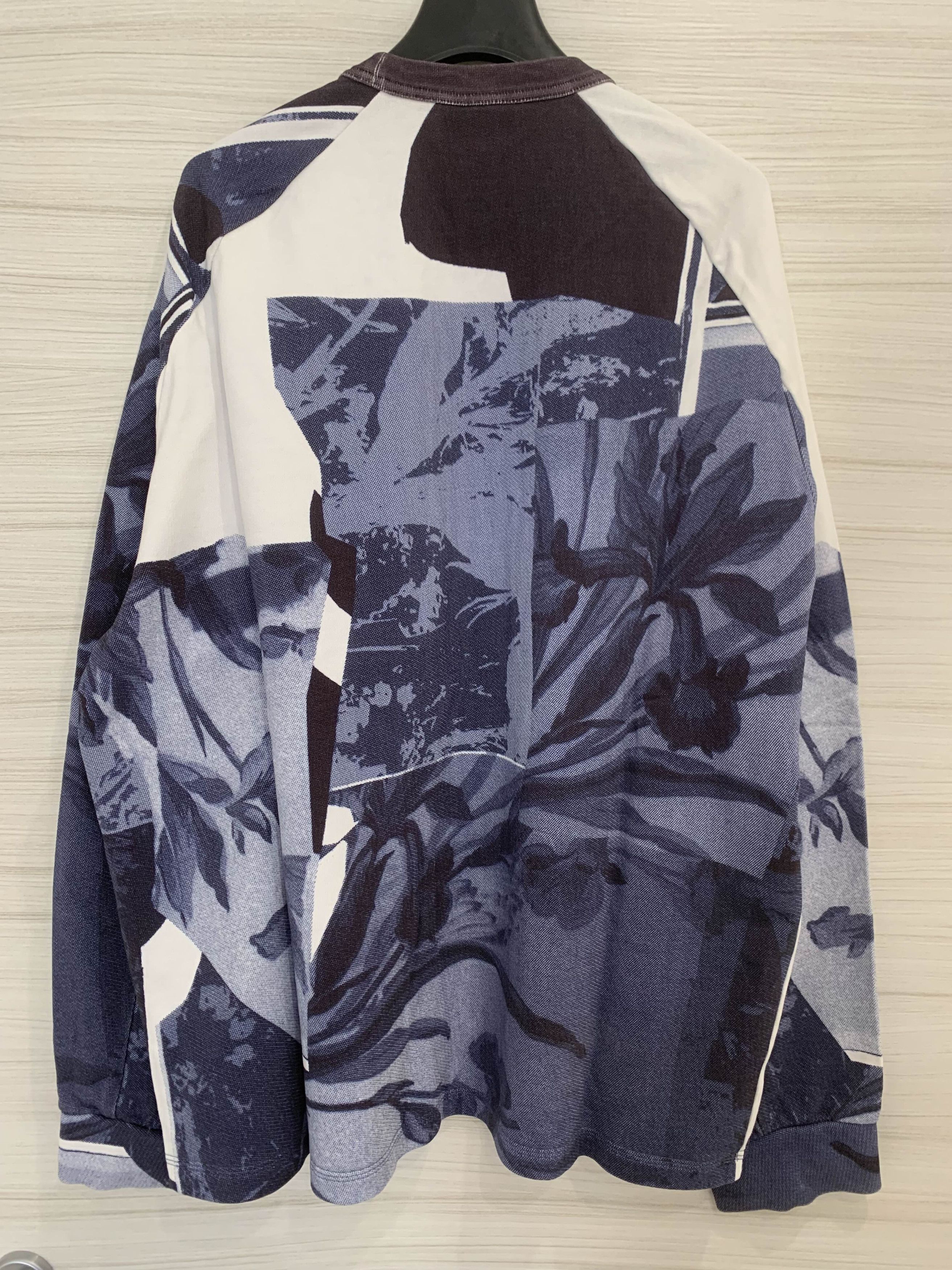 Kenzo Kenzo Blue Cut-out Flowers sweatshirt - size XL Size US XL / EU 56 / 4 - 3 Thumbnail