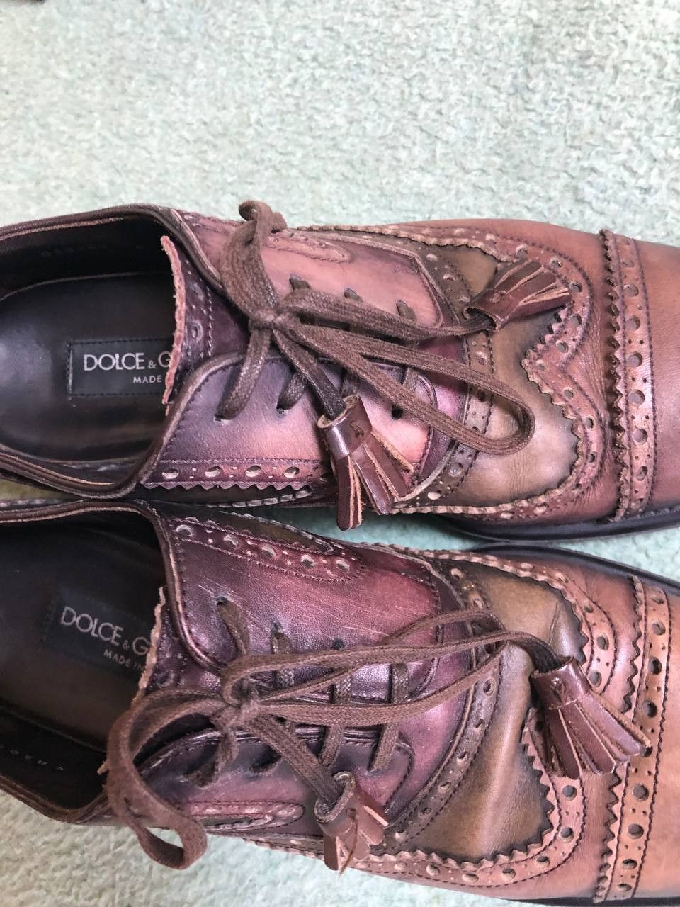 Dolce & Gabbana Vintage Dolce Gabbana Leather Oxford Shoes 5 Mens Size US 5 / EU 37 - 17 Thumbnail