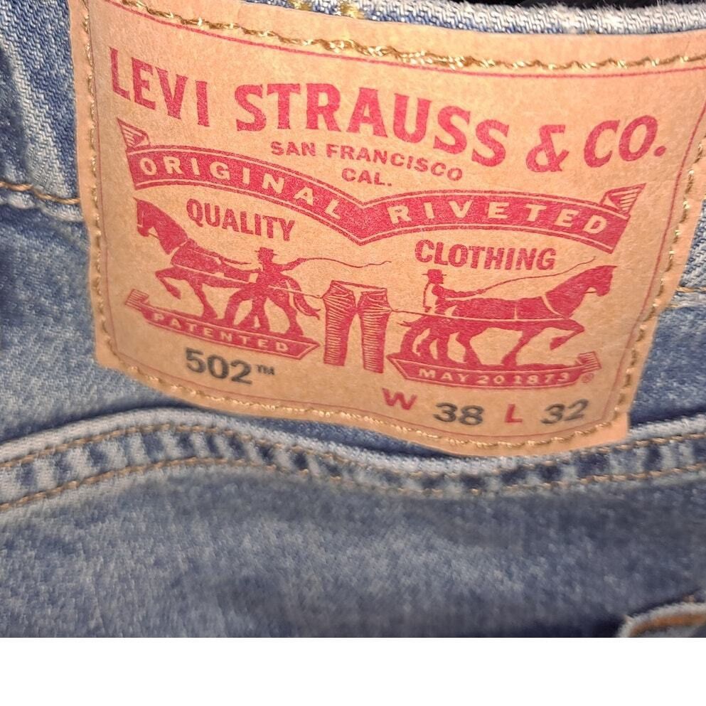 Levi's Levi's 502 Straight Leg Denim Jeans Size 38x32 Size US 38 / EU 54 - 4 Thumbnail