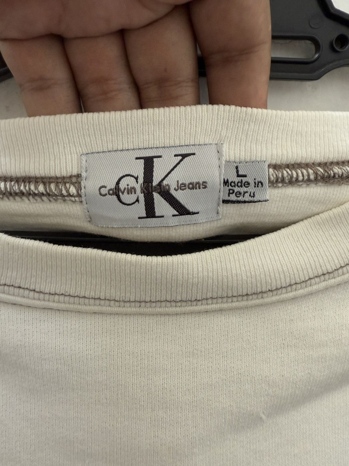 Calvin Klein × Calvin Klein 205W39NYC Calvin Klein Oversized Sweatshirt Crewneck Embroidered CK Size US M / EU 48-50 / 2 - 5 Thumbnail