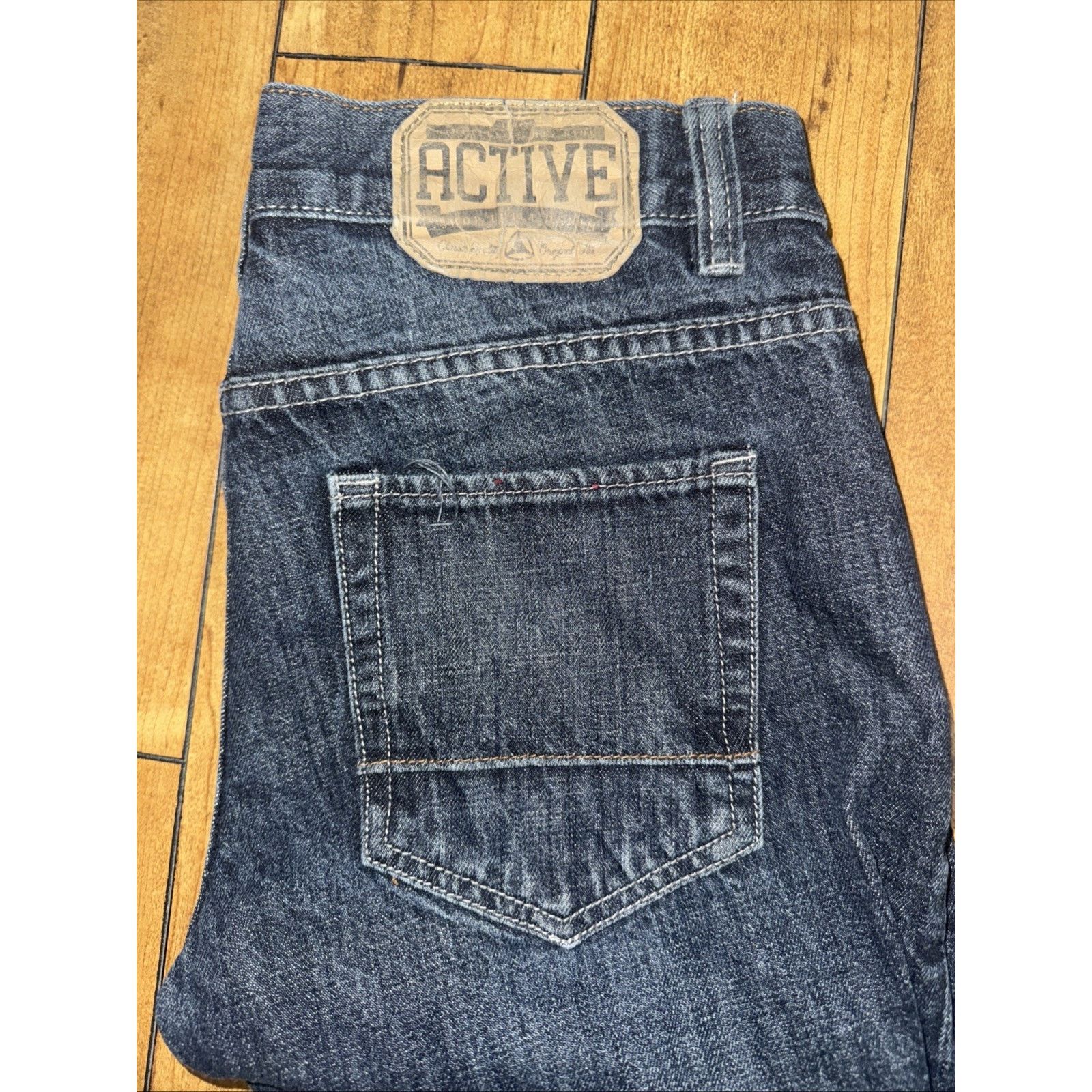 Vintage Active Ride Shop Revolt Denim Jeans 32x33 Dark Wash Skate Size US 32 / EU 48 - 2 Thumbnail