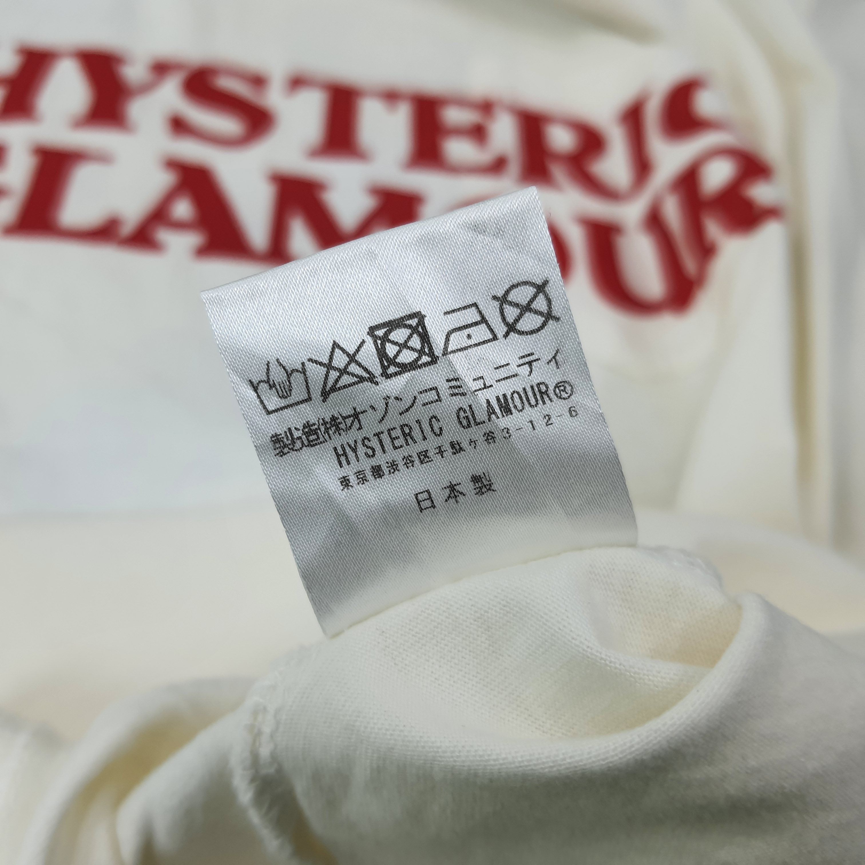 Hysteric Glamour Vintage Hysteric Glamour Pocket Custom Logo Tshirt C223N56 Size US M / EU 48-50 / 2 - 8 Thumbnail