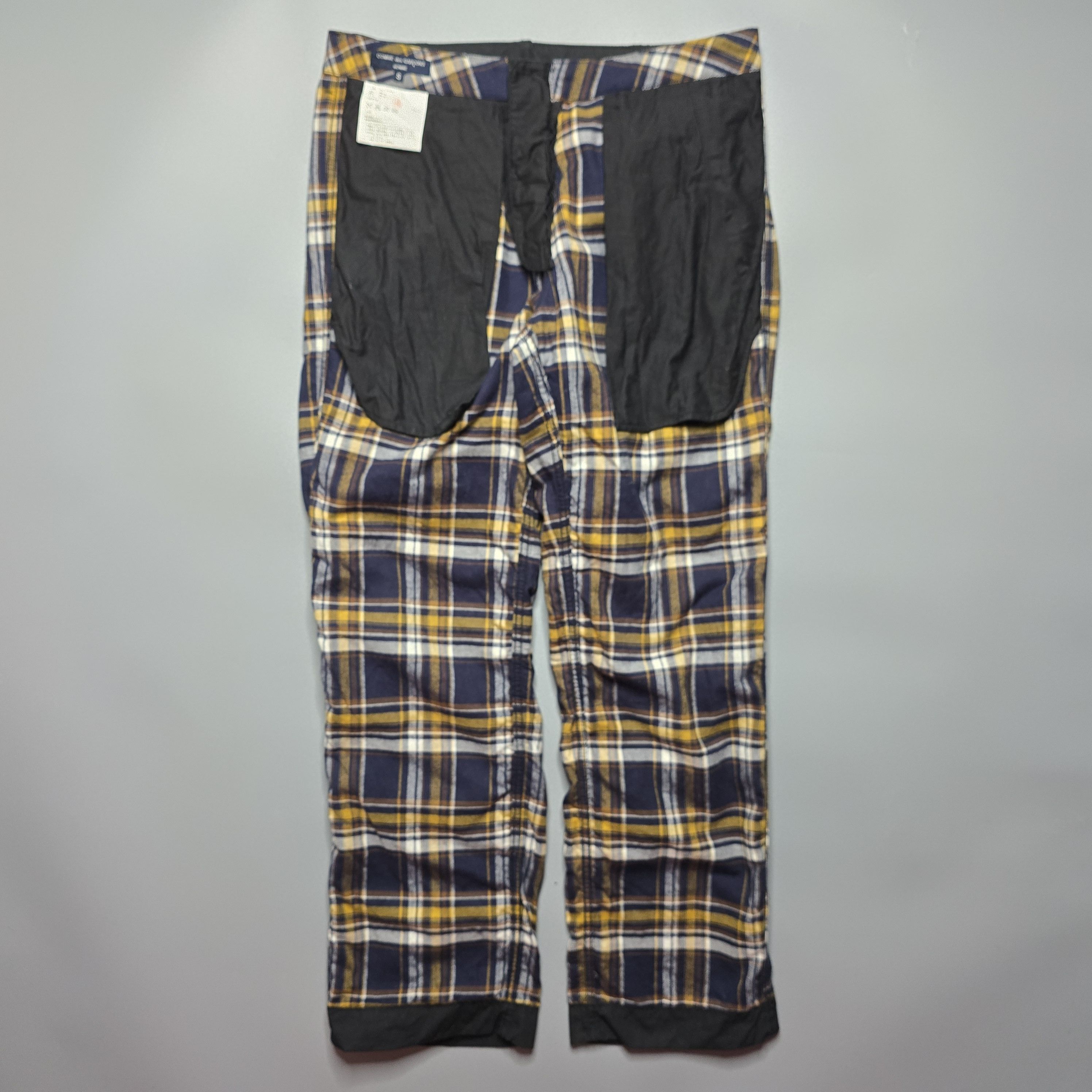 Comme des Garcons CDG Homme - Plaid Lined Relaxed Pants Size US 30 / EU 46 - 3 Thumbnail