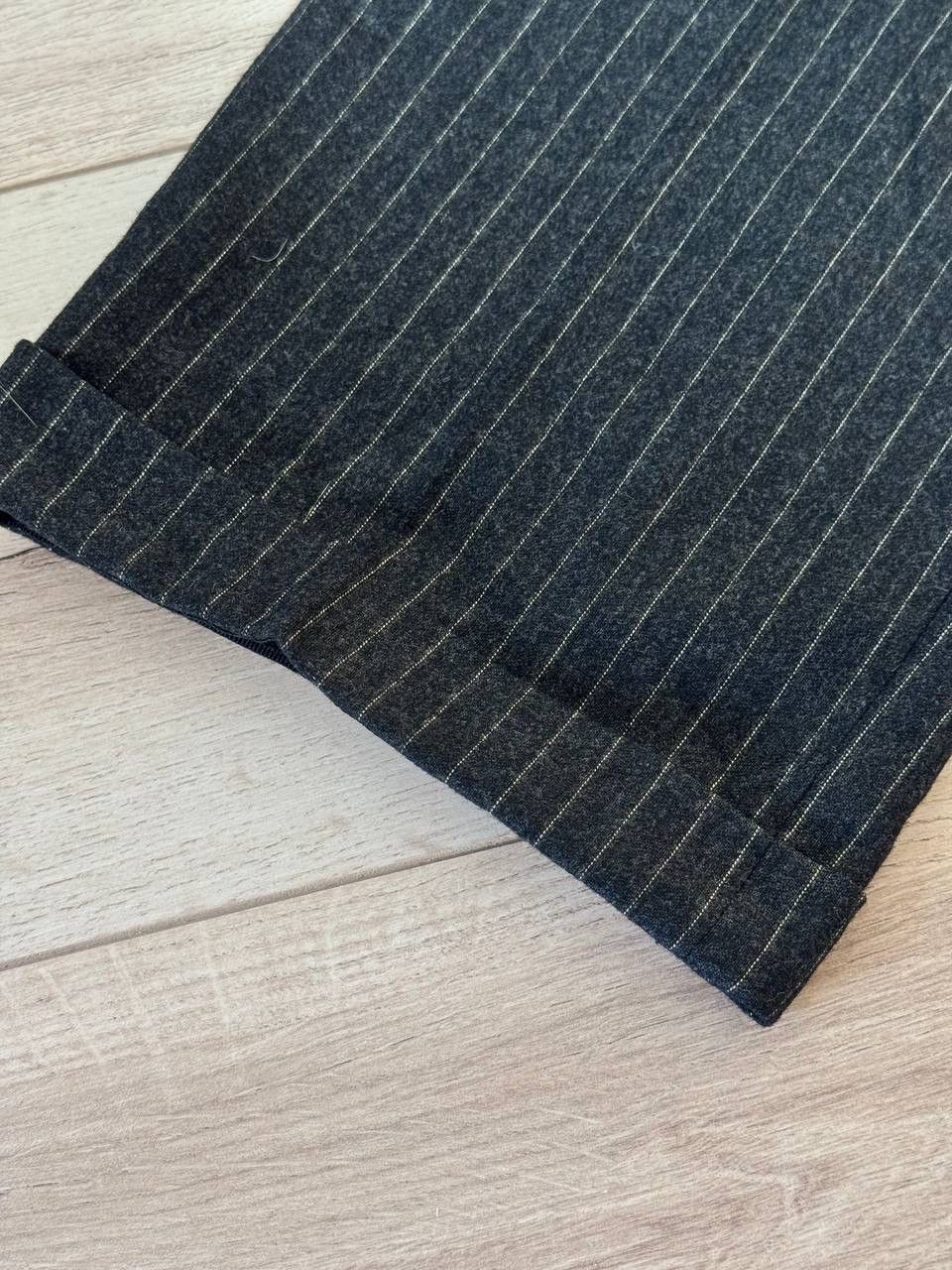 Boggi Boggi Milano Suit Size 54 Dark Gray Pinstripe Wool Suit Size 44L - 9 Thumbnail