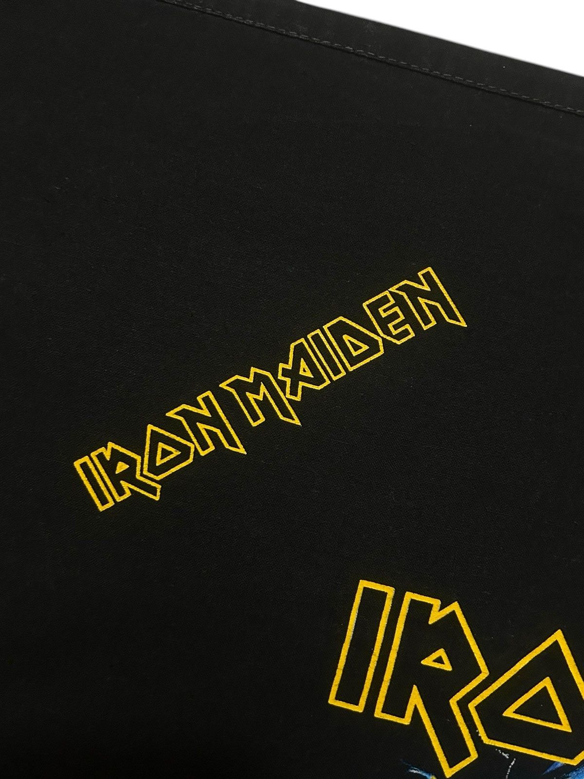 Iron Maiden Vintage 1992 Iron Maiden Fear Of The Dark Bandana Size ONE SIZE - 4 Thumbnail