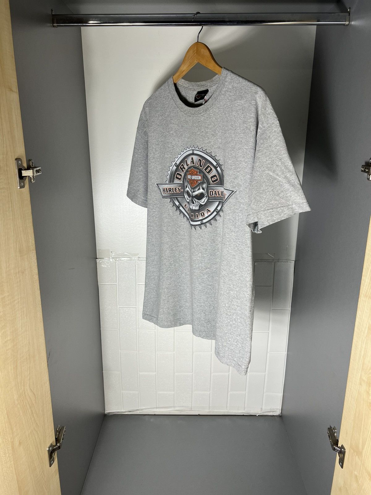 Harley Davidson VINTAGE HARLEY DAVIDSON MOTORCYCLE ORLANDO FLORIDA RETRO 90s Size US XL / EU 56 / 4 - 9 Thumbnail
