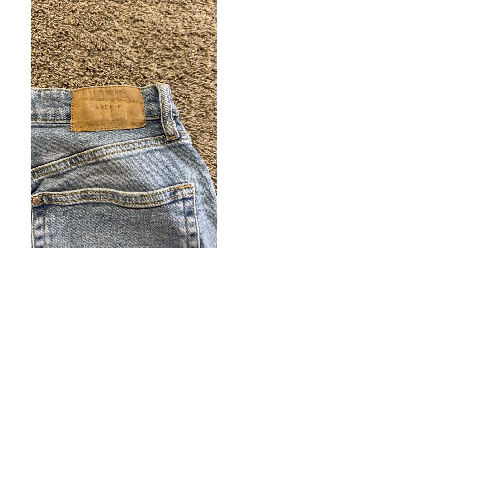 Denime &Denim Women's Jeans 8 Blue Distressed High Rise Ankle 28" Cotton Denim Flex Womens Distressed Jeans Size 30" / US 8 / IT 44 - 9 Thumbnail