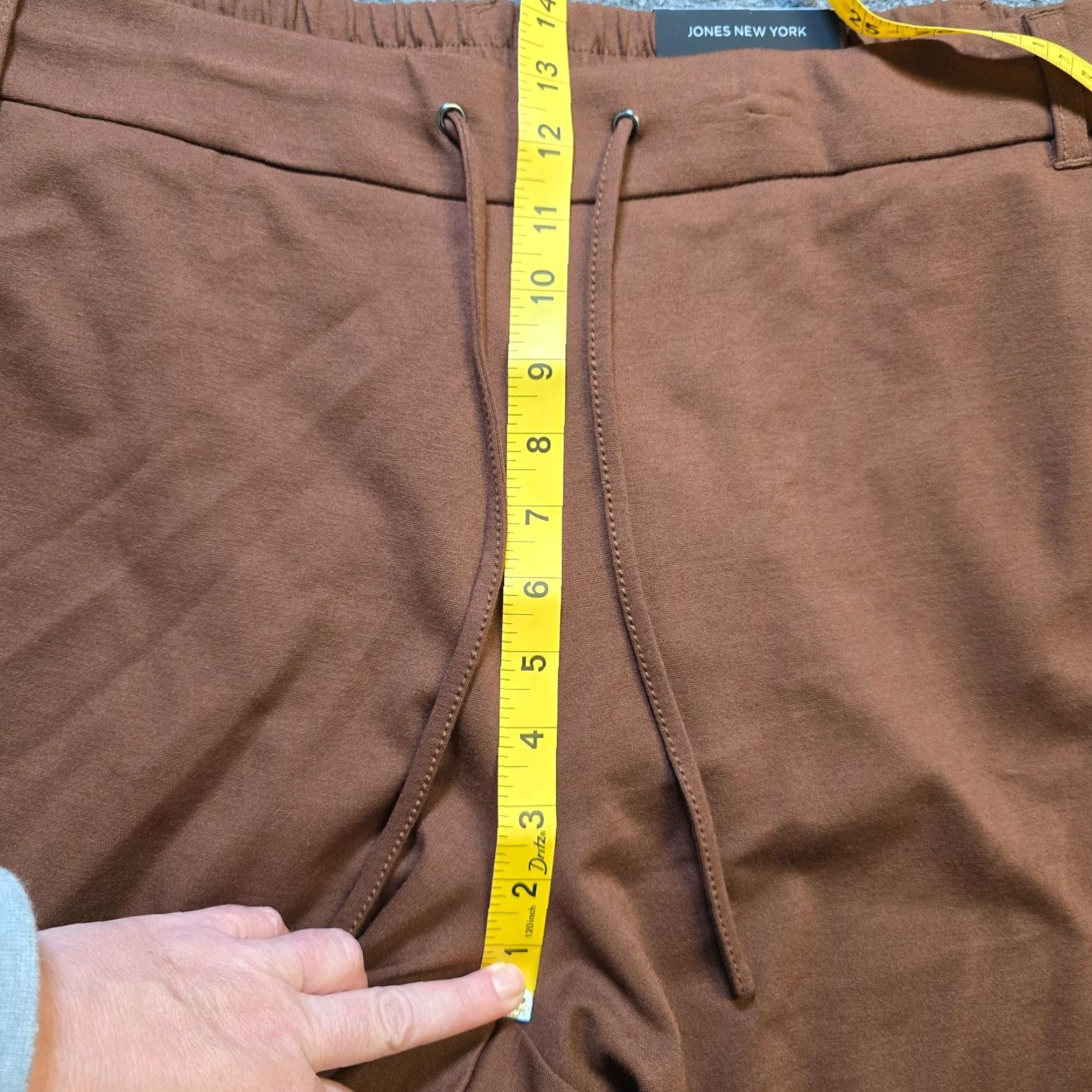 Jones New York Jones New York Pants Womens 1X Brown Tapered Sweatpants Pull On Comfort Regular Plus Size 40" / US 18 - 6 Thumbnail