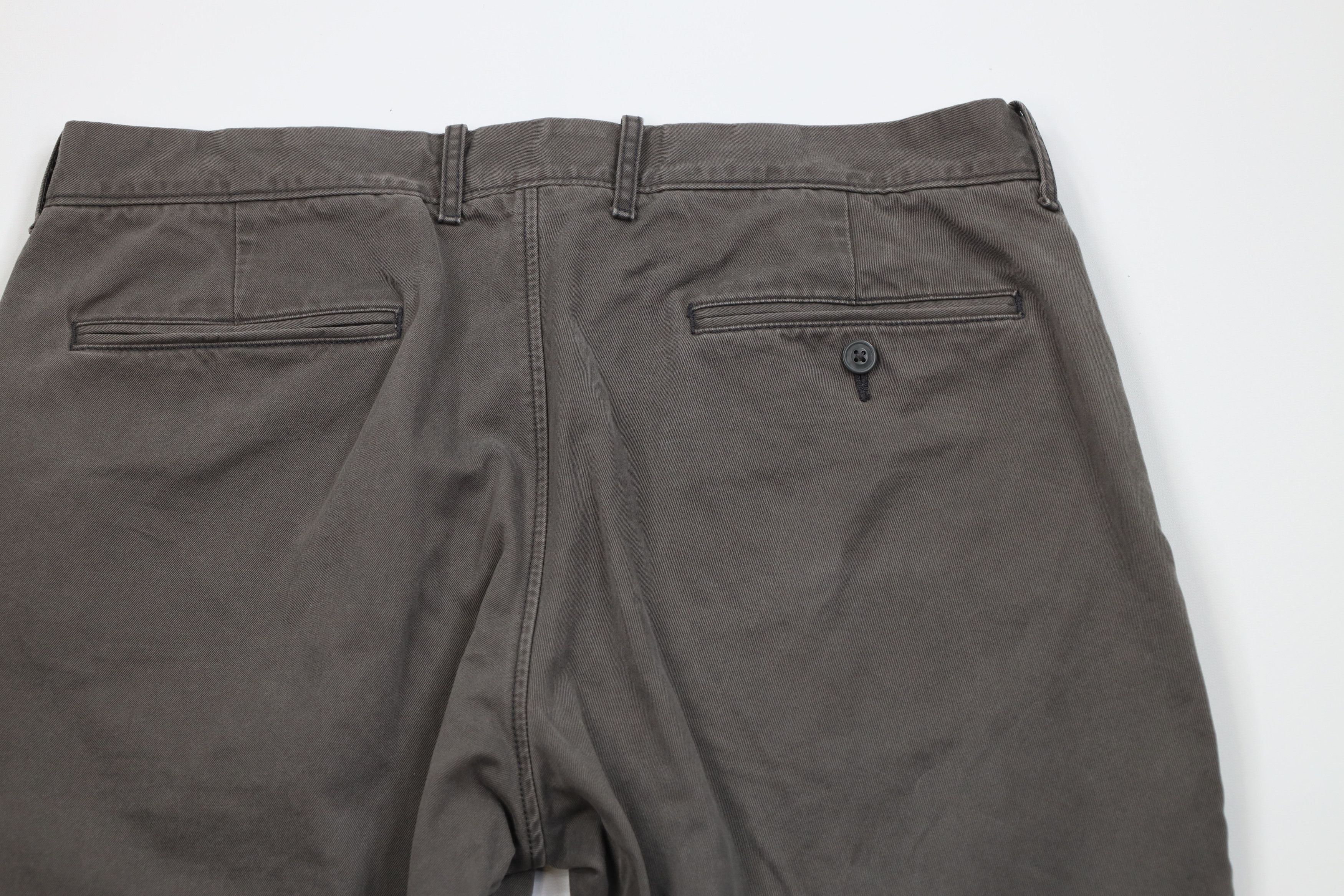 J.Crew Vintage Y2K J Crew 770 Straight Leg Chino Pants Gray Cotton Size US 35 - 9 Thumbnail