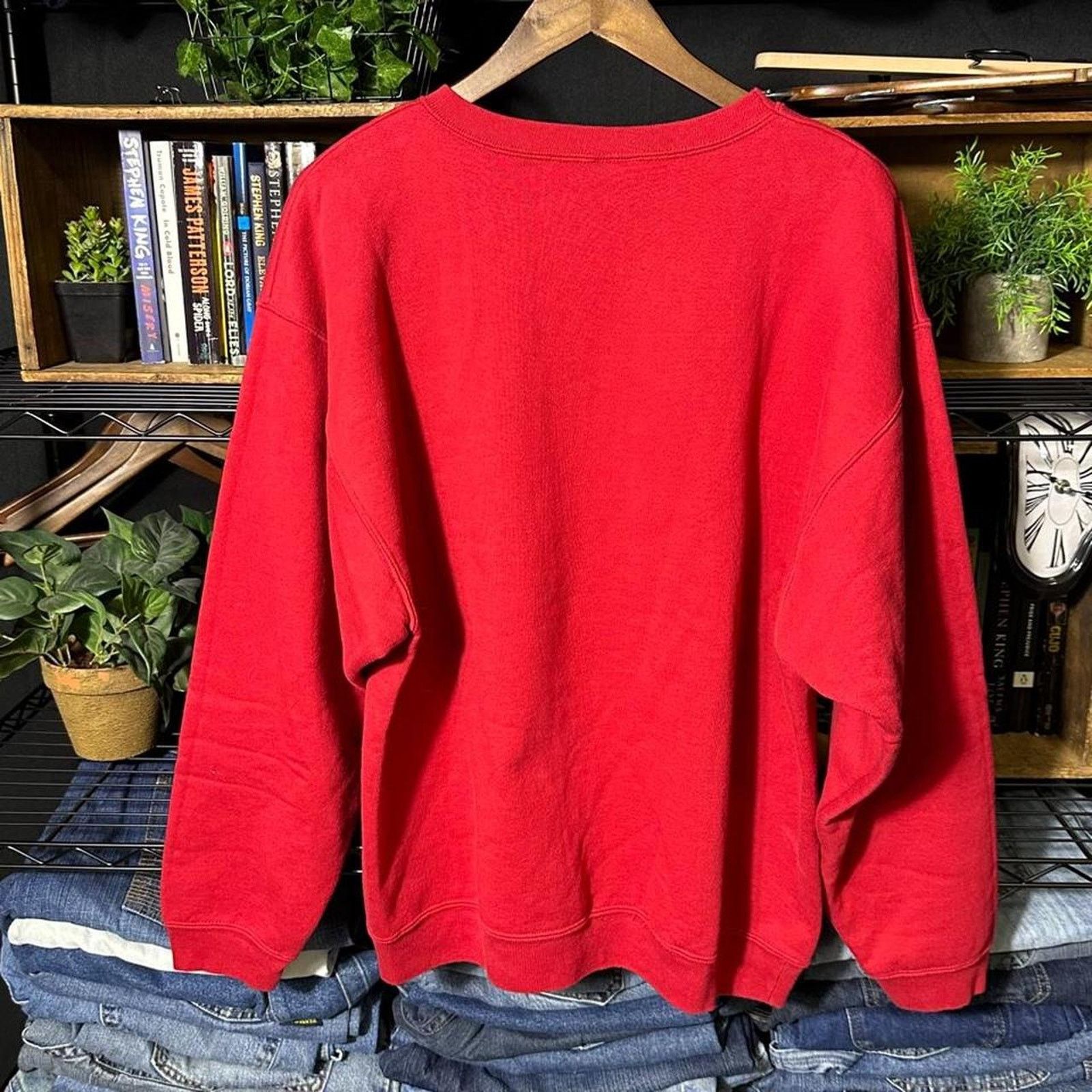 Hanes Vintage 90s Black Hills South Dakota Crewneck Red Sweatshirt Size US XL / EU 56 / 4 - 2 Thumbnail