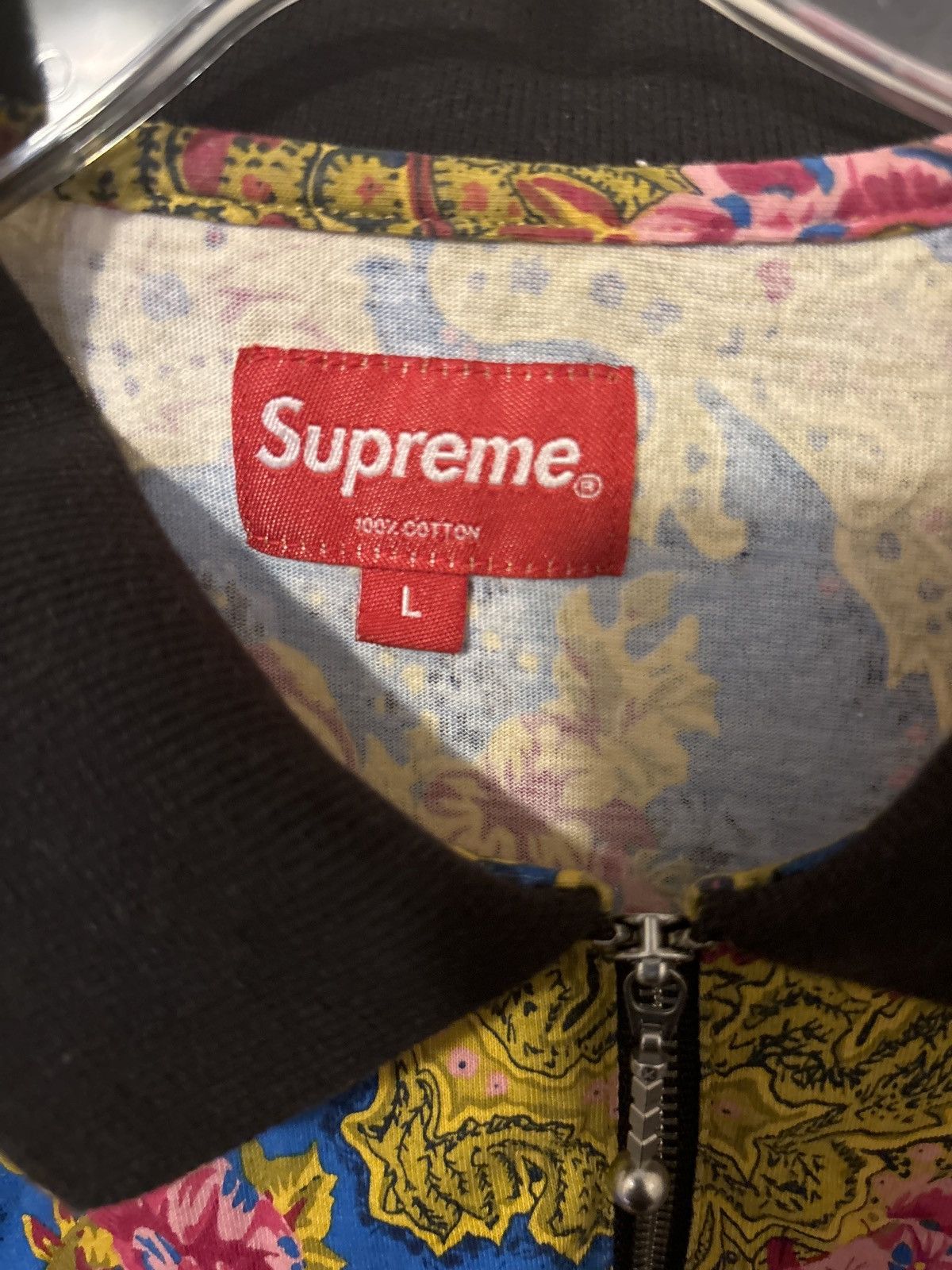 Supreme Supreme Long sleeve Royal Paisley Polo Size US L / EU 52-54 / 3 - 5 Thumbnail